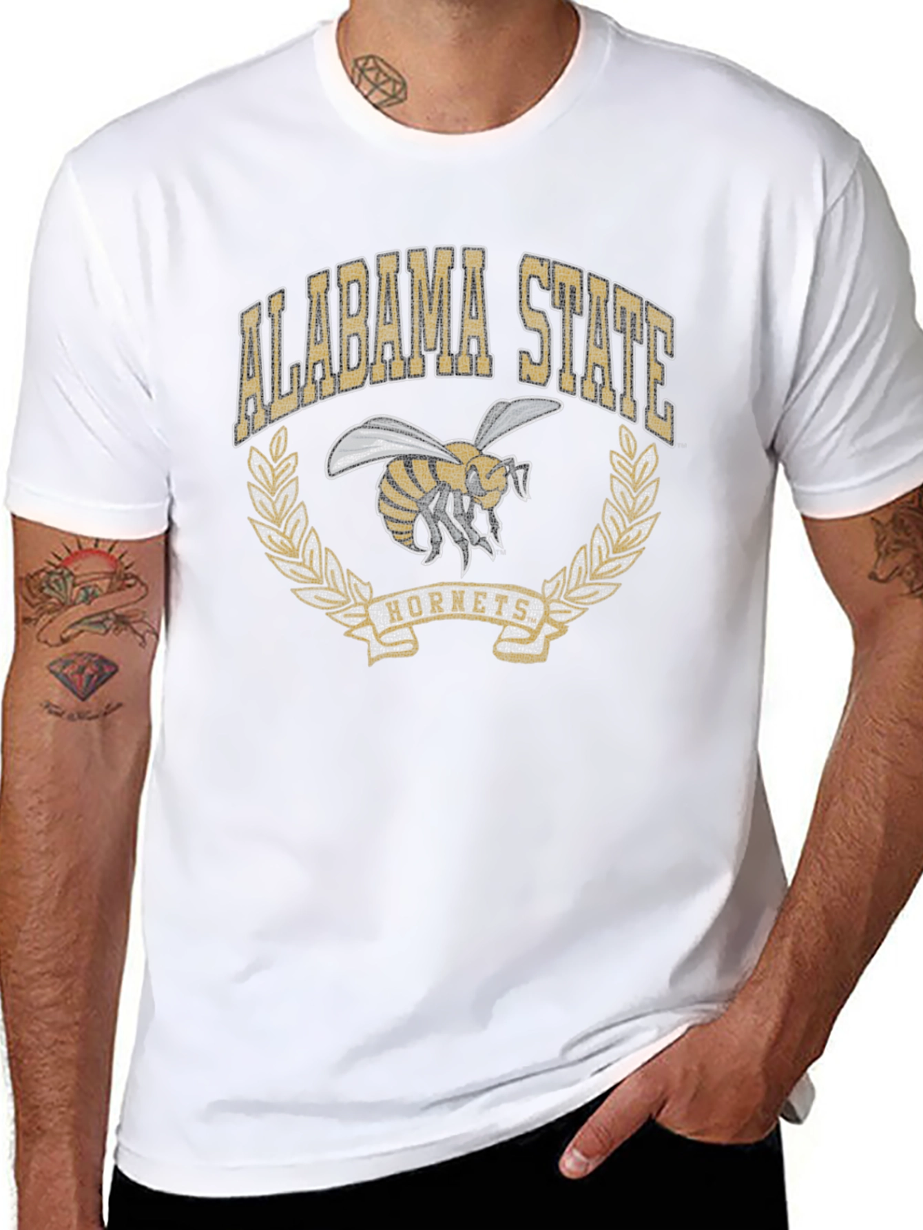 Alabama State Hornets Black T-Shirt