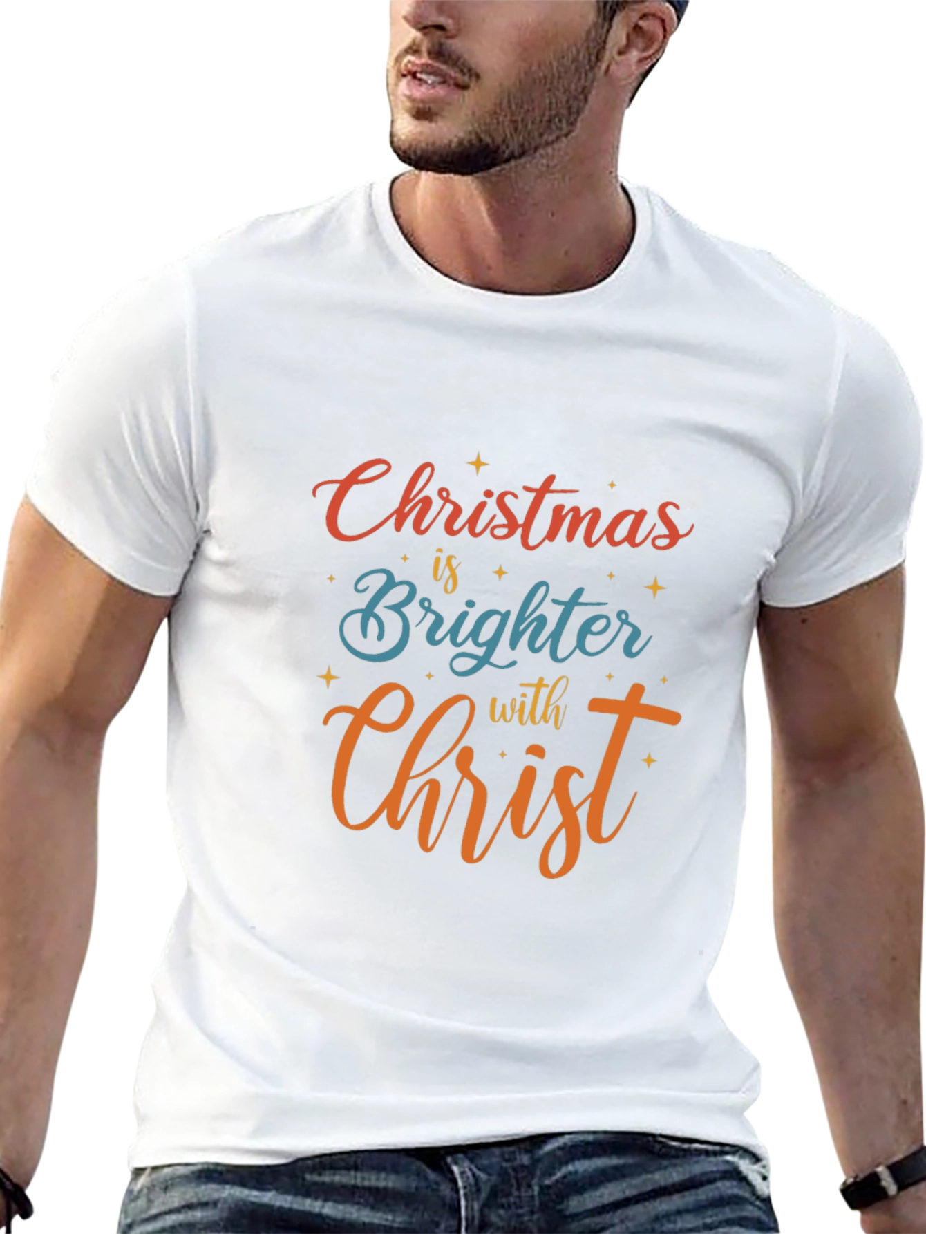 Christmas is Brighter with Christ Graphic Tee