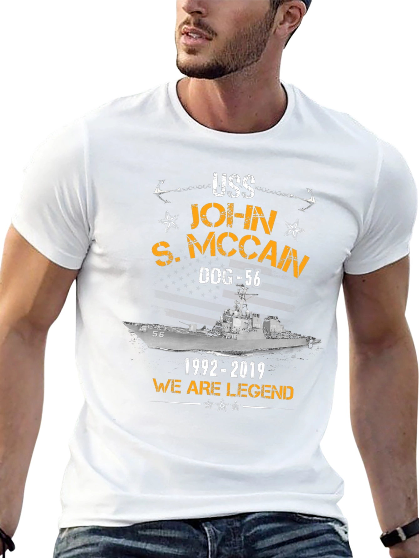 USS John S. McCain DDG-56 Tribute T-Shirt