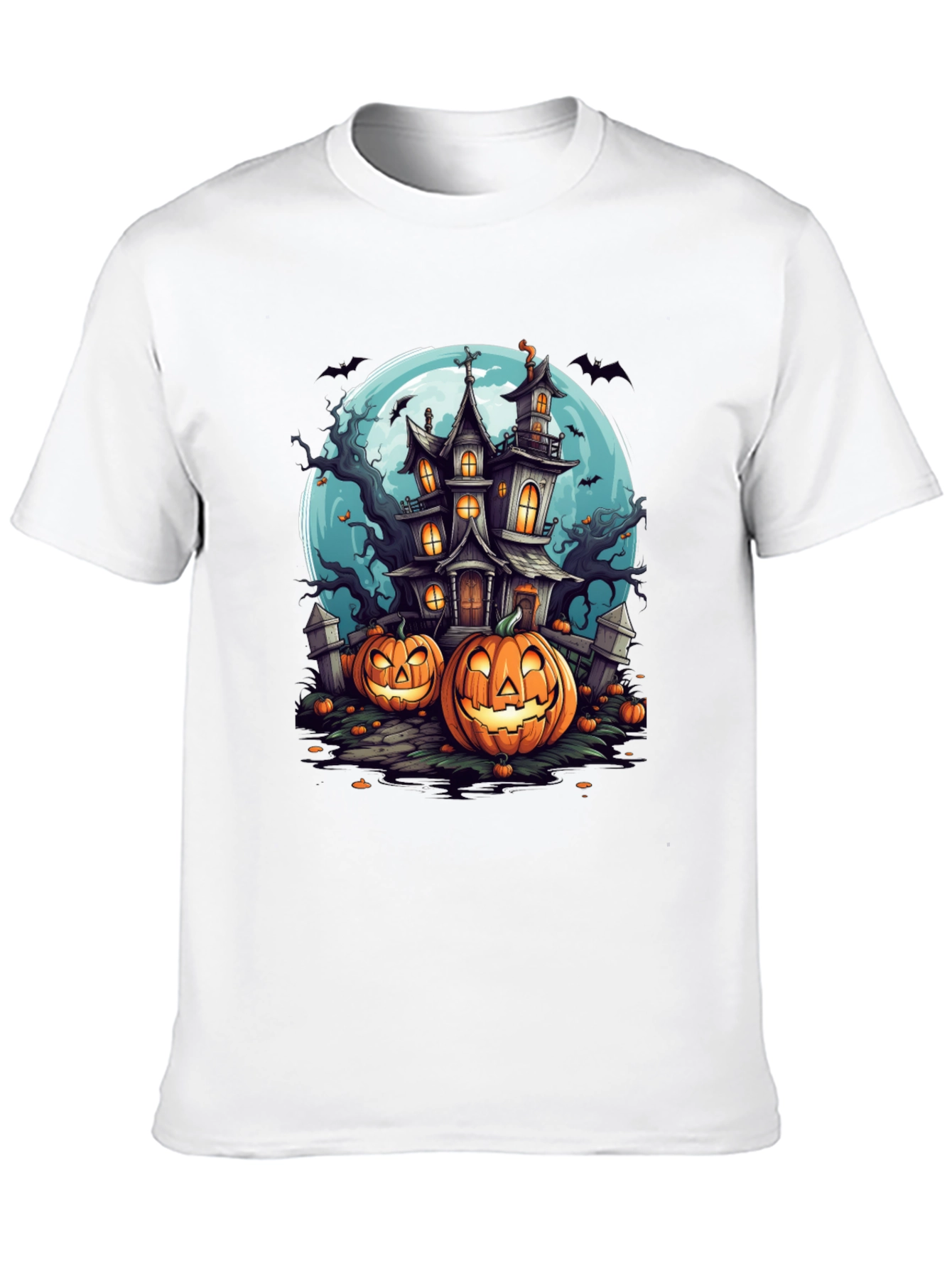 Spooky Halloween Haunted House T-Shirt