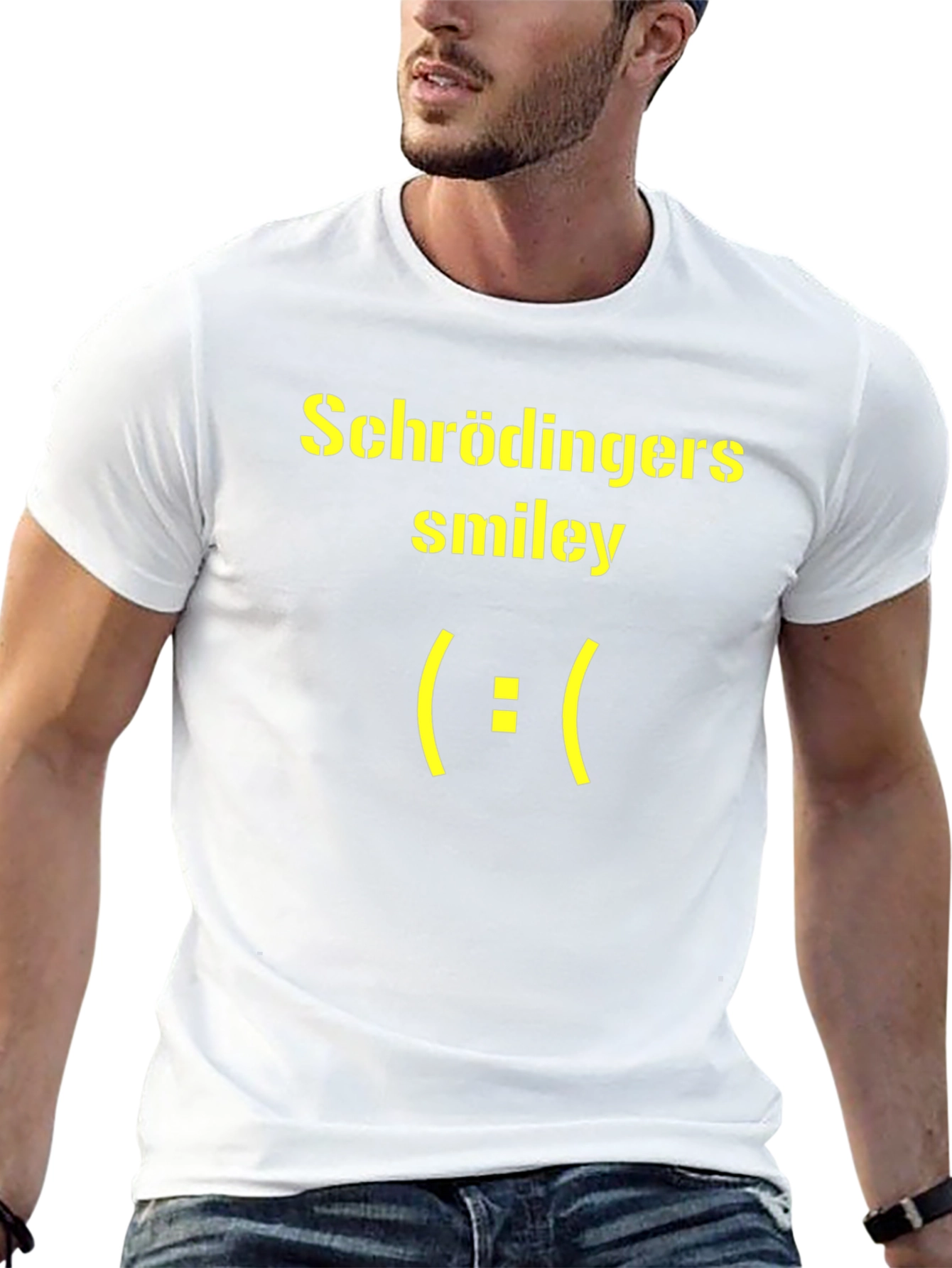 Schrödingers Smiley Face Graphic T-Shirt