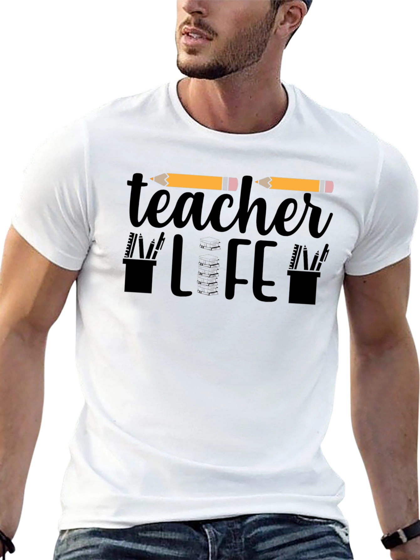 Teacher Life Graphic Tee - Black Unisex T-Shirt