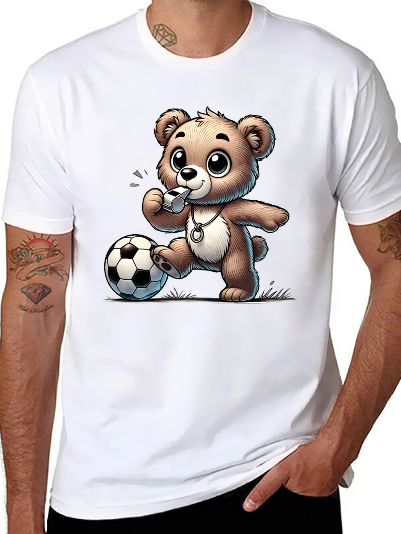Referee Bear Graphic T-Shirt
