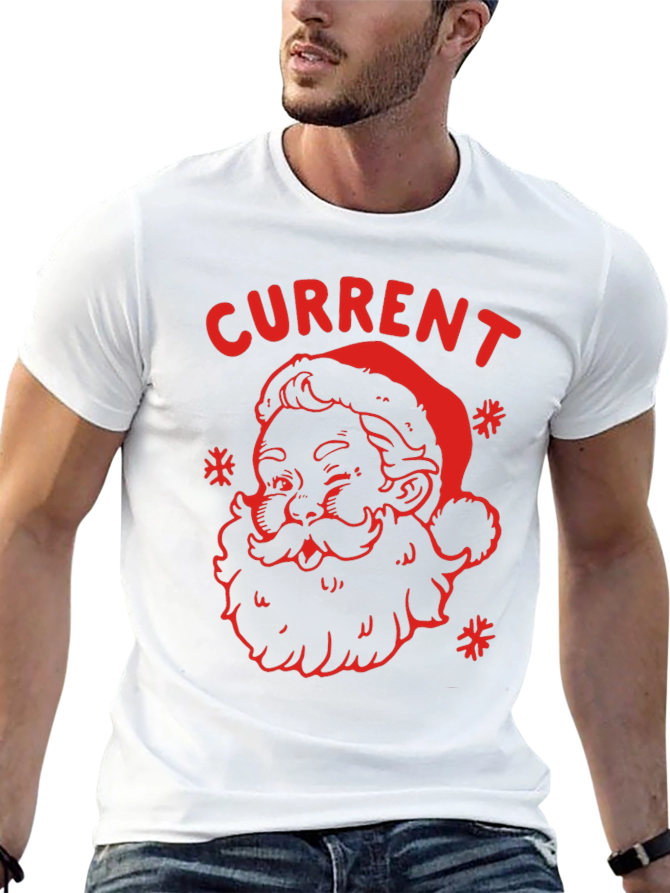 Current Santa Graphic Tee - Black