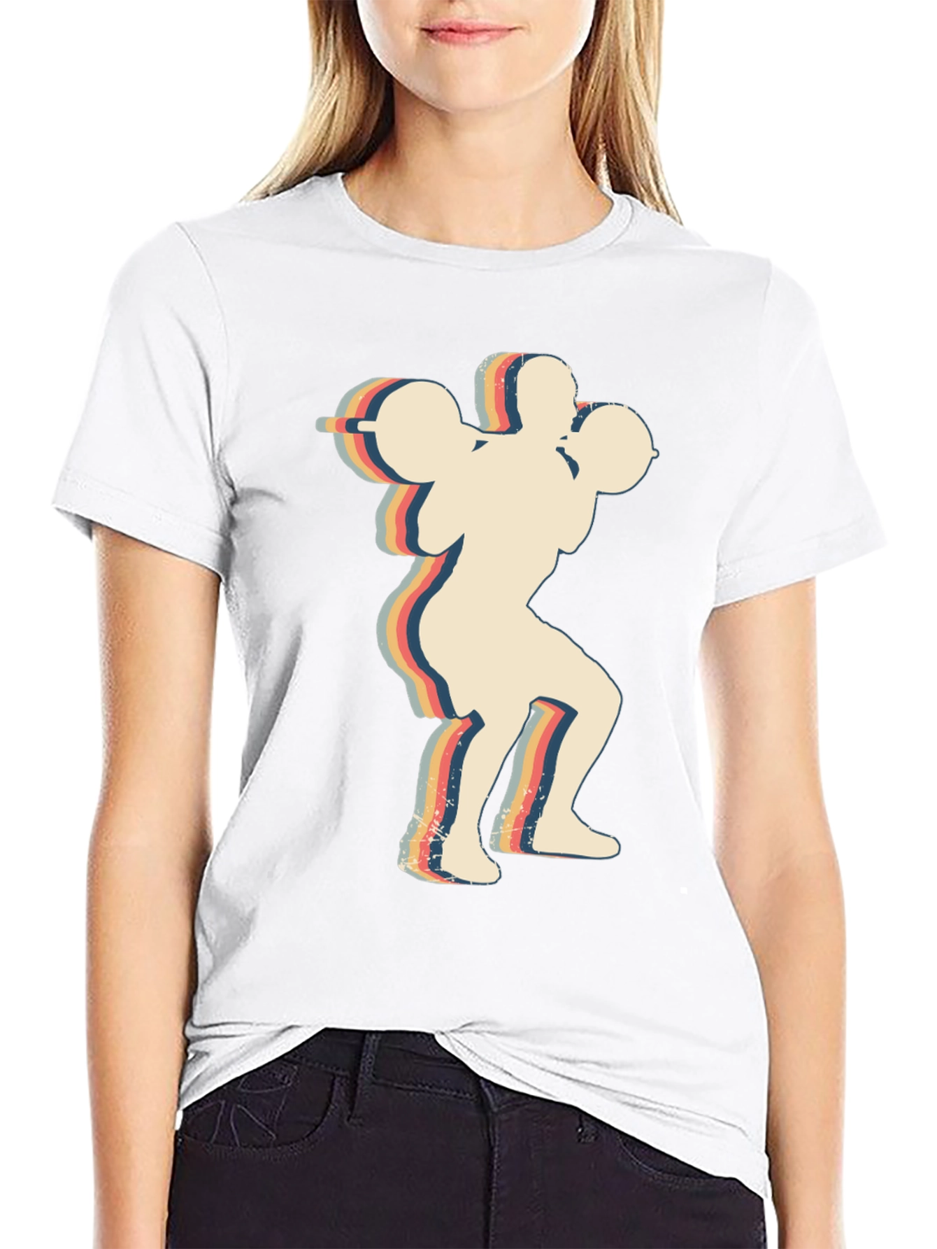 Retro Weightlifter T-Shirt - Gym Apparel