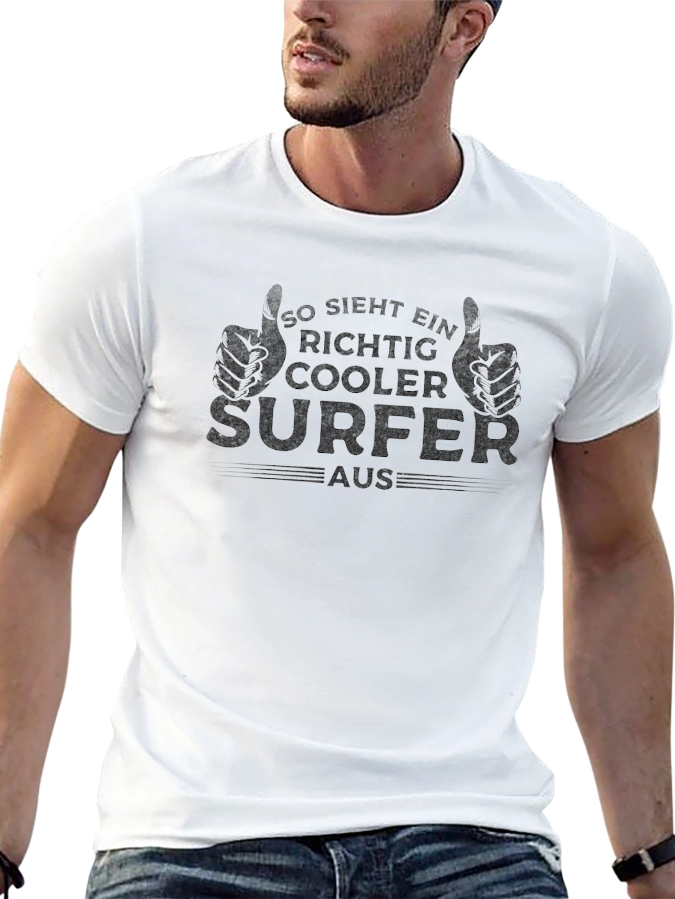 Cool Surfer T-Shirt - German Text