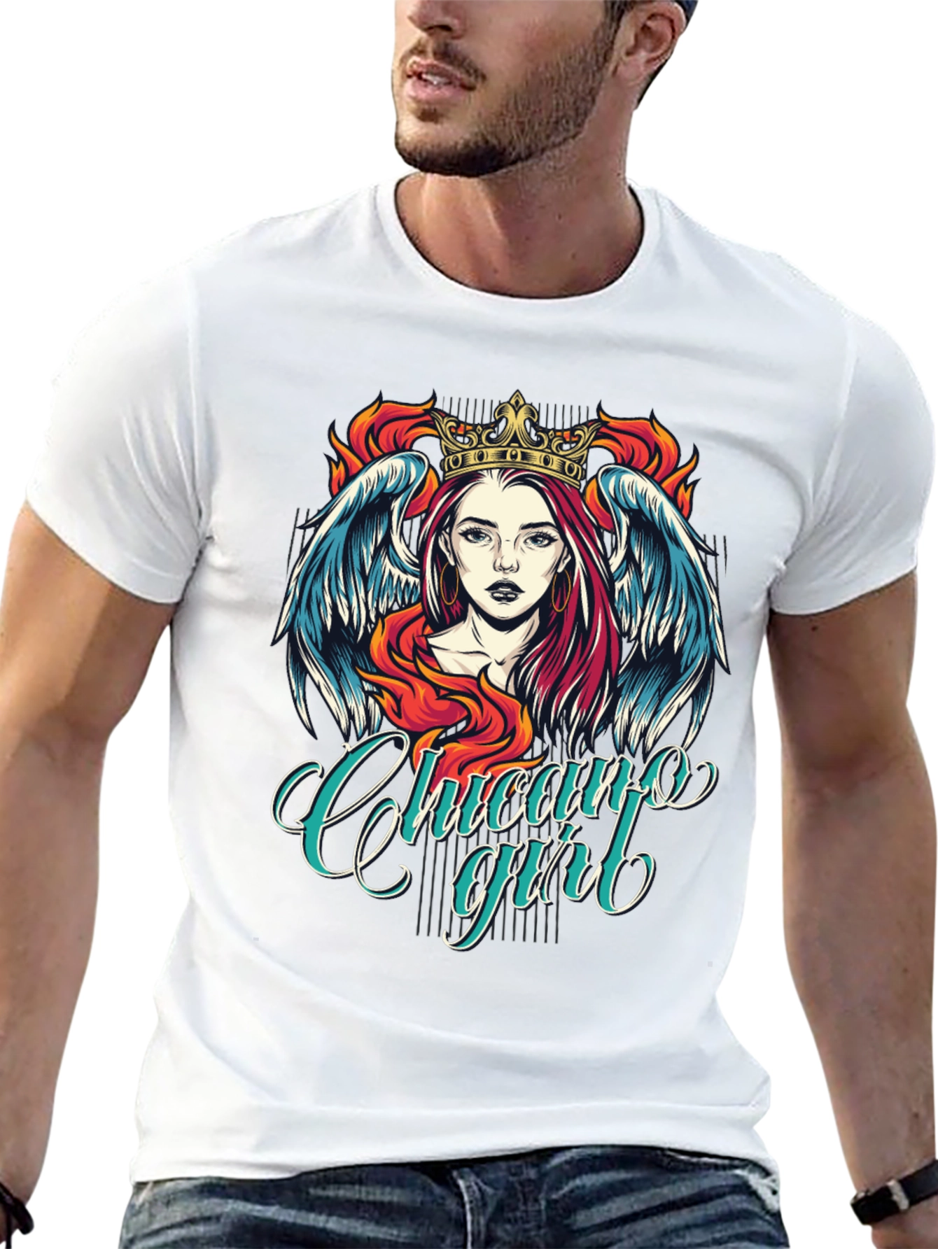 Chicago Girl Graphic Tee - Black