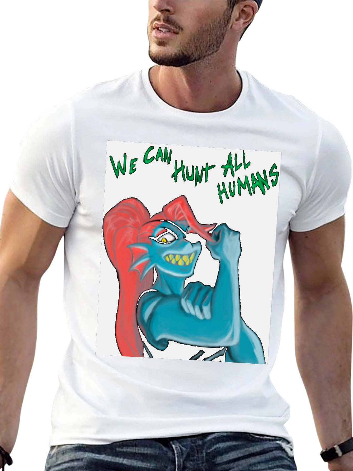 Undertale Undyne We Can Hunt All Humans T-Shirt