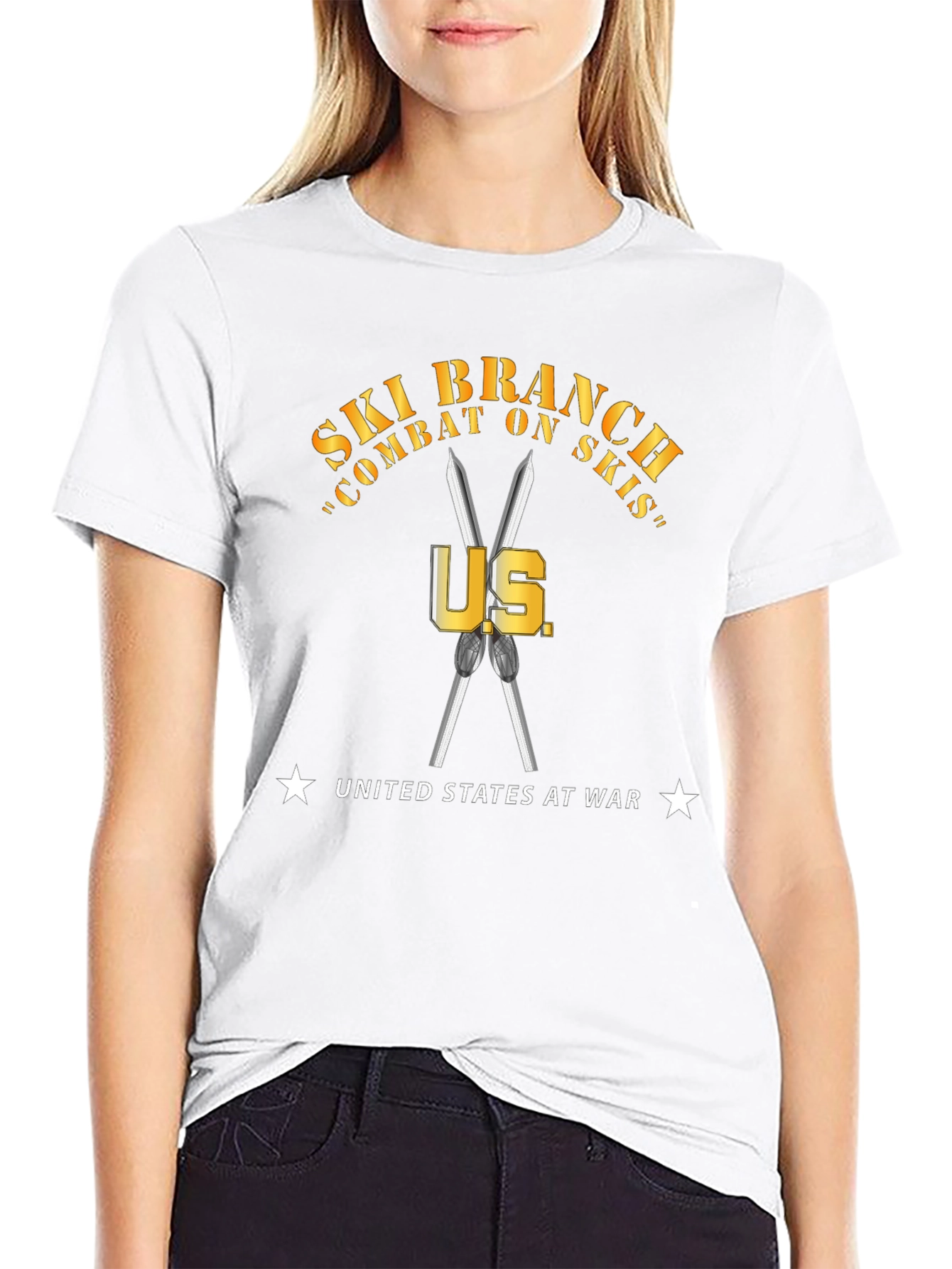 Ski Branch Combat on Skis T-Shirt