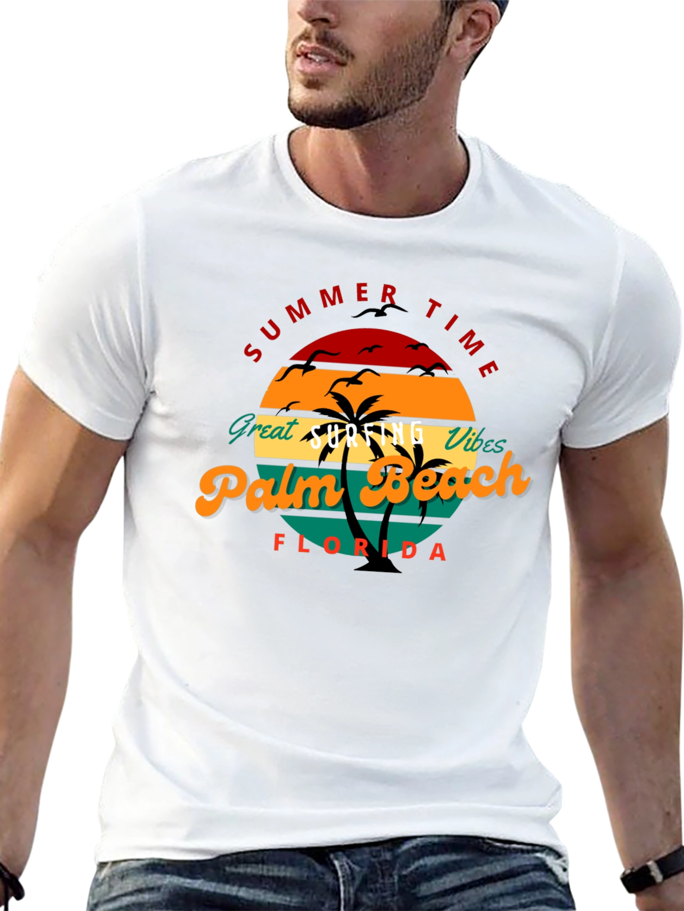 Summer Time Palm Beach Florida Tee