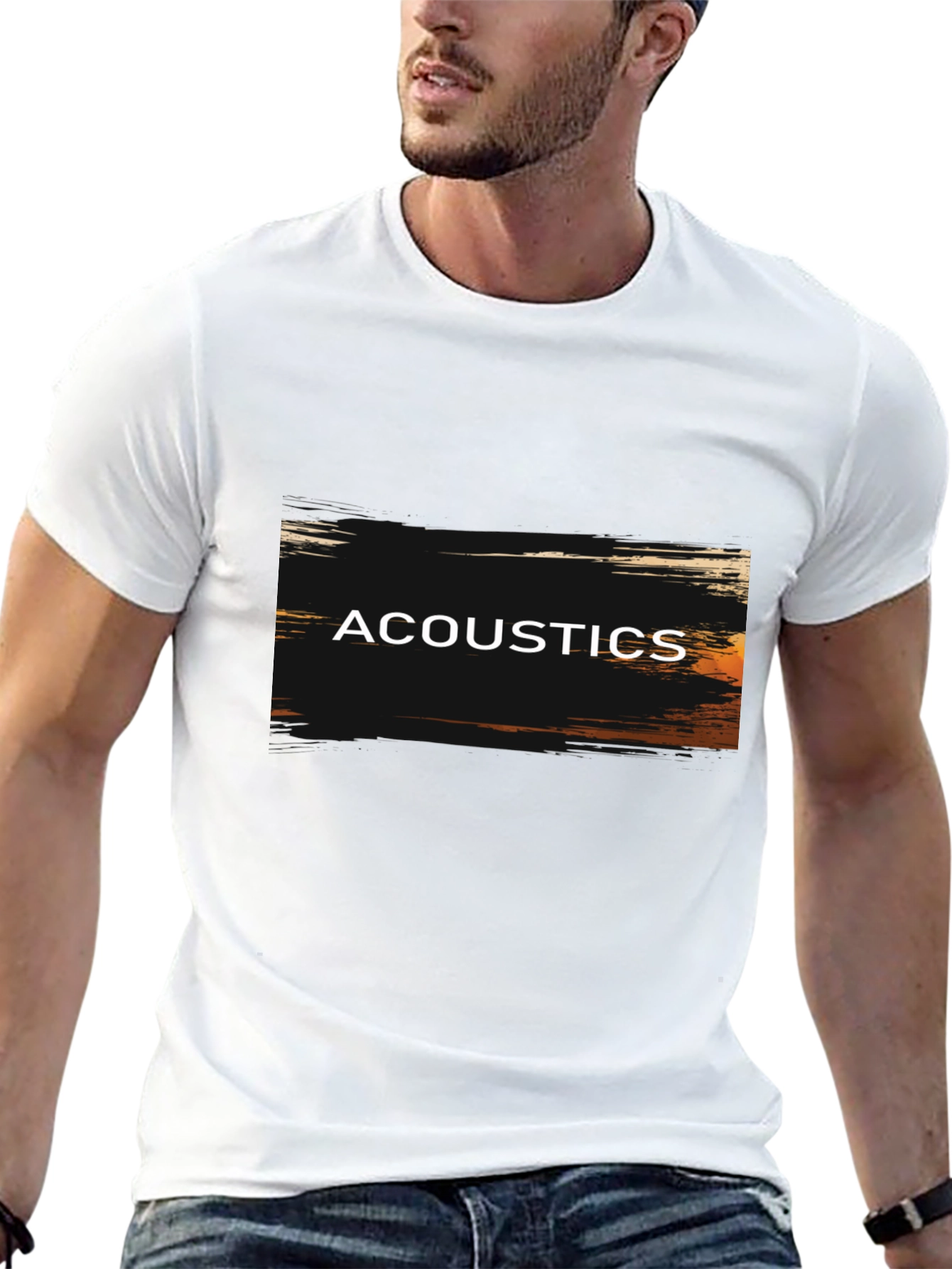 Acoustics Graphic Tee - Grunge Style