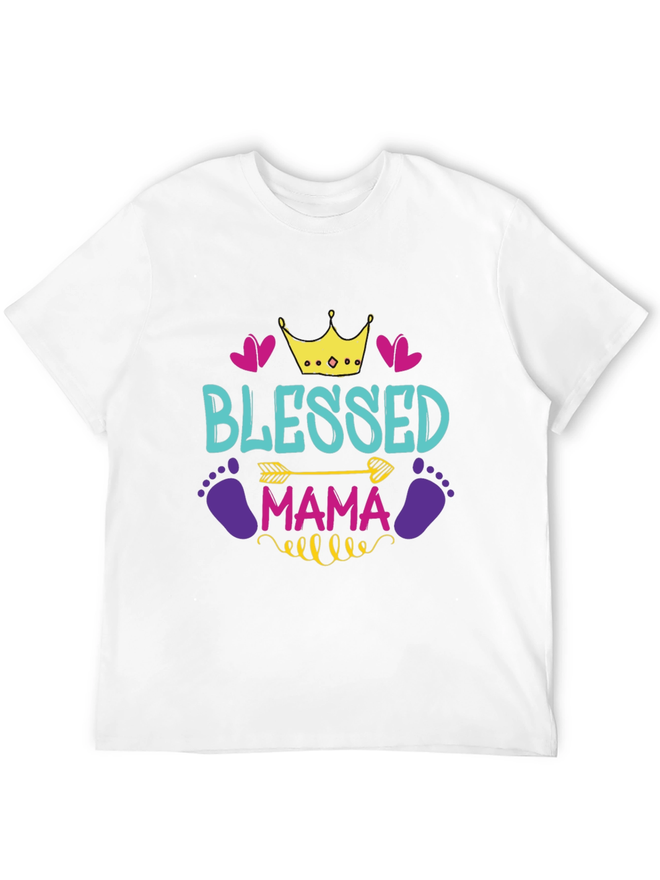 Blessed Mama Graphic Tee - Moms Gift