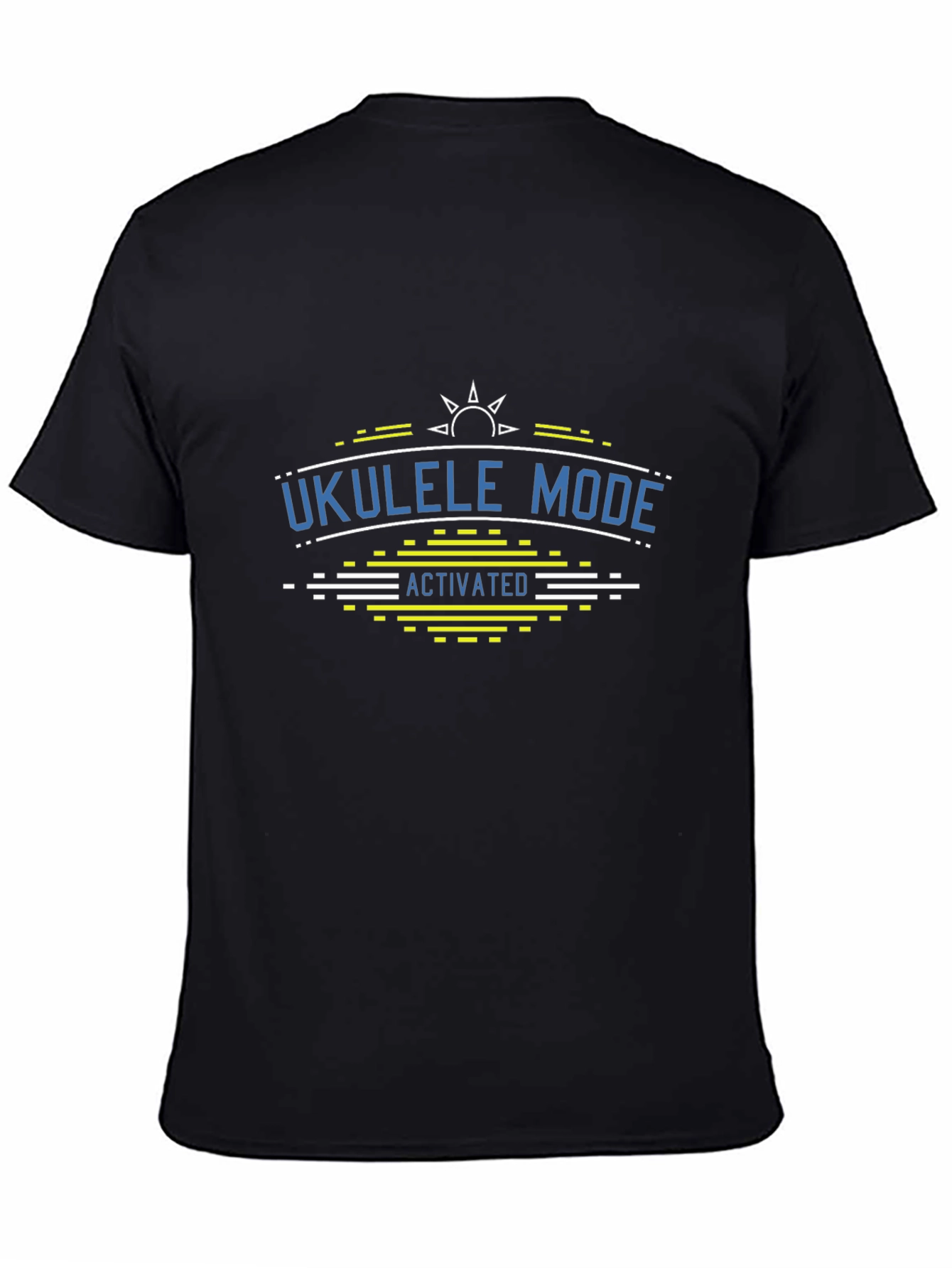 Ukulele Mode Activated Black T-Shirt