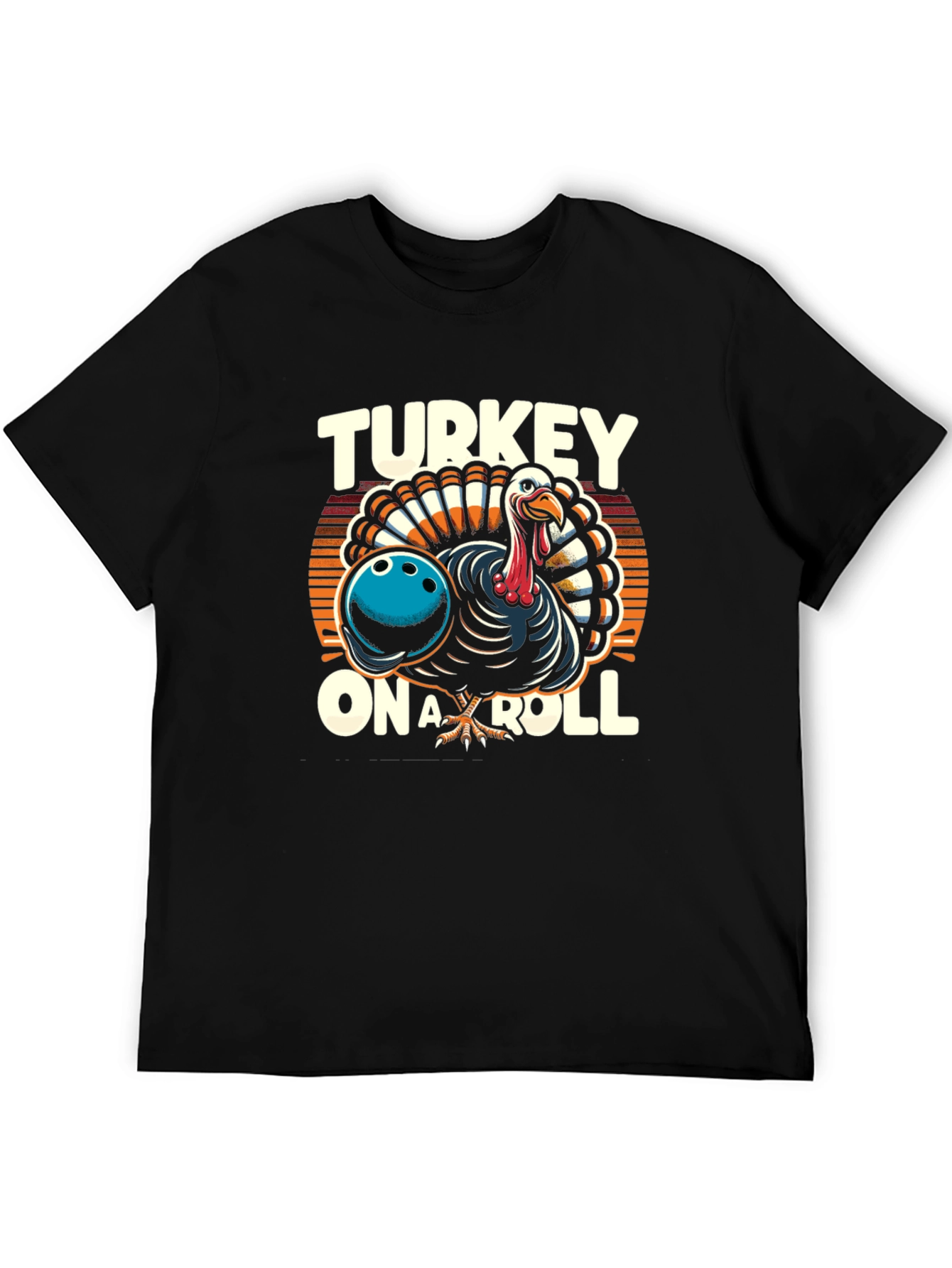 Turkey On A Roll Graphic T-Shirt