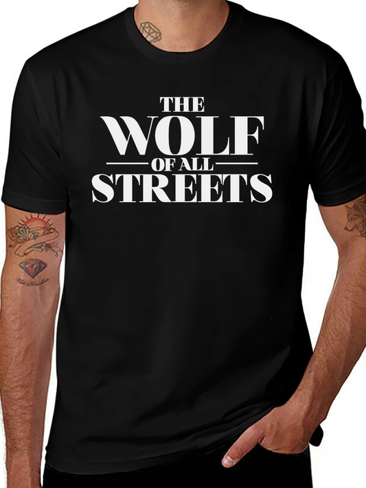 The Wolf of All Streets Graphic Tee - Premium Black T-Shirt