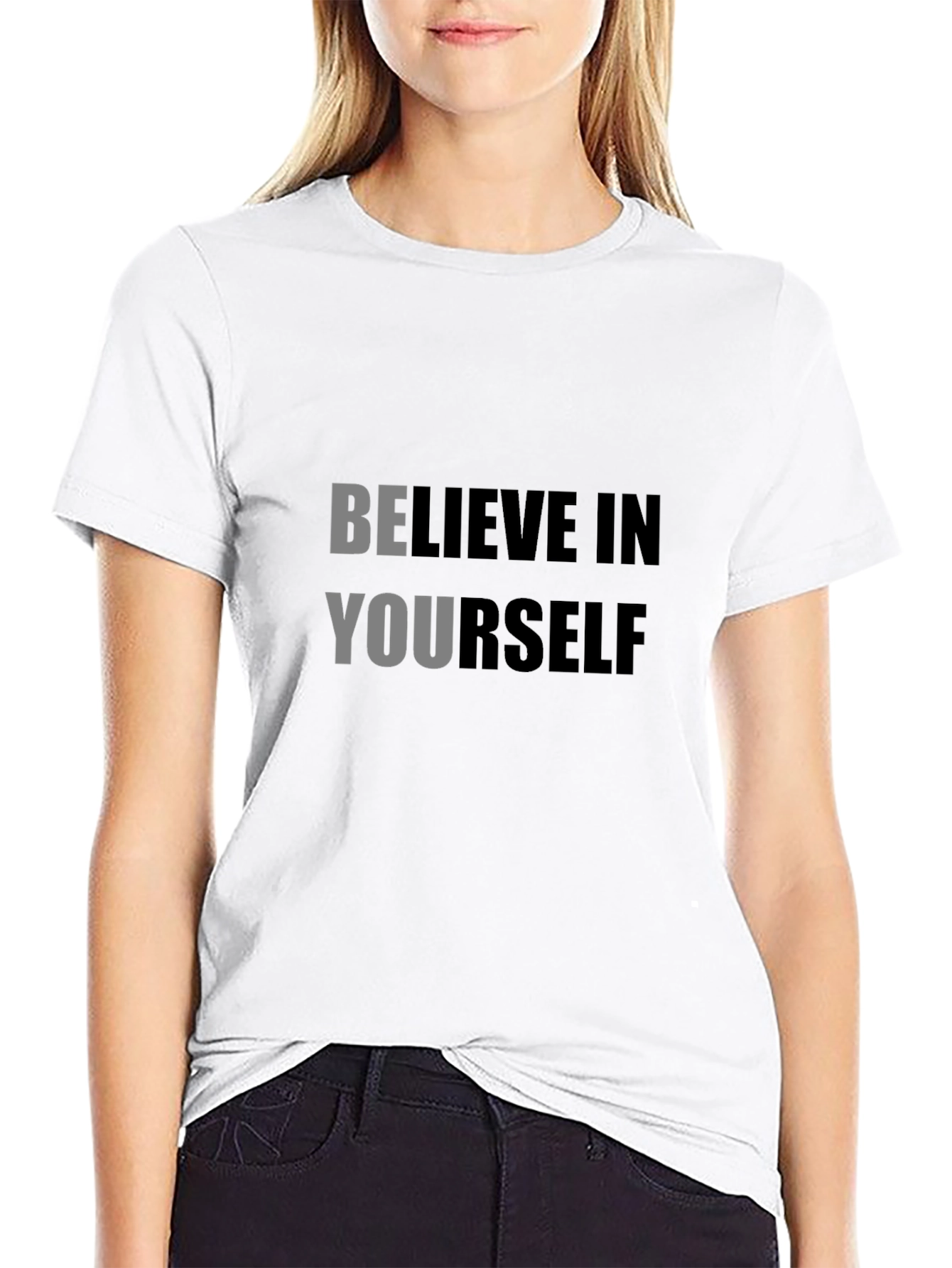Believe In Yourself Black T-Shirt