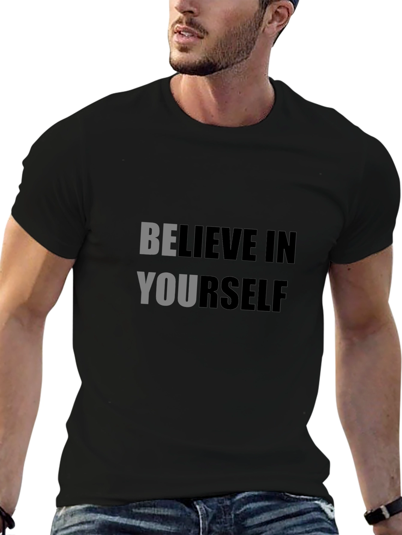 Believe In Yourself Black T-Shirt