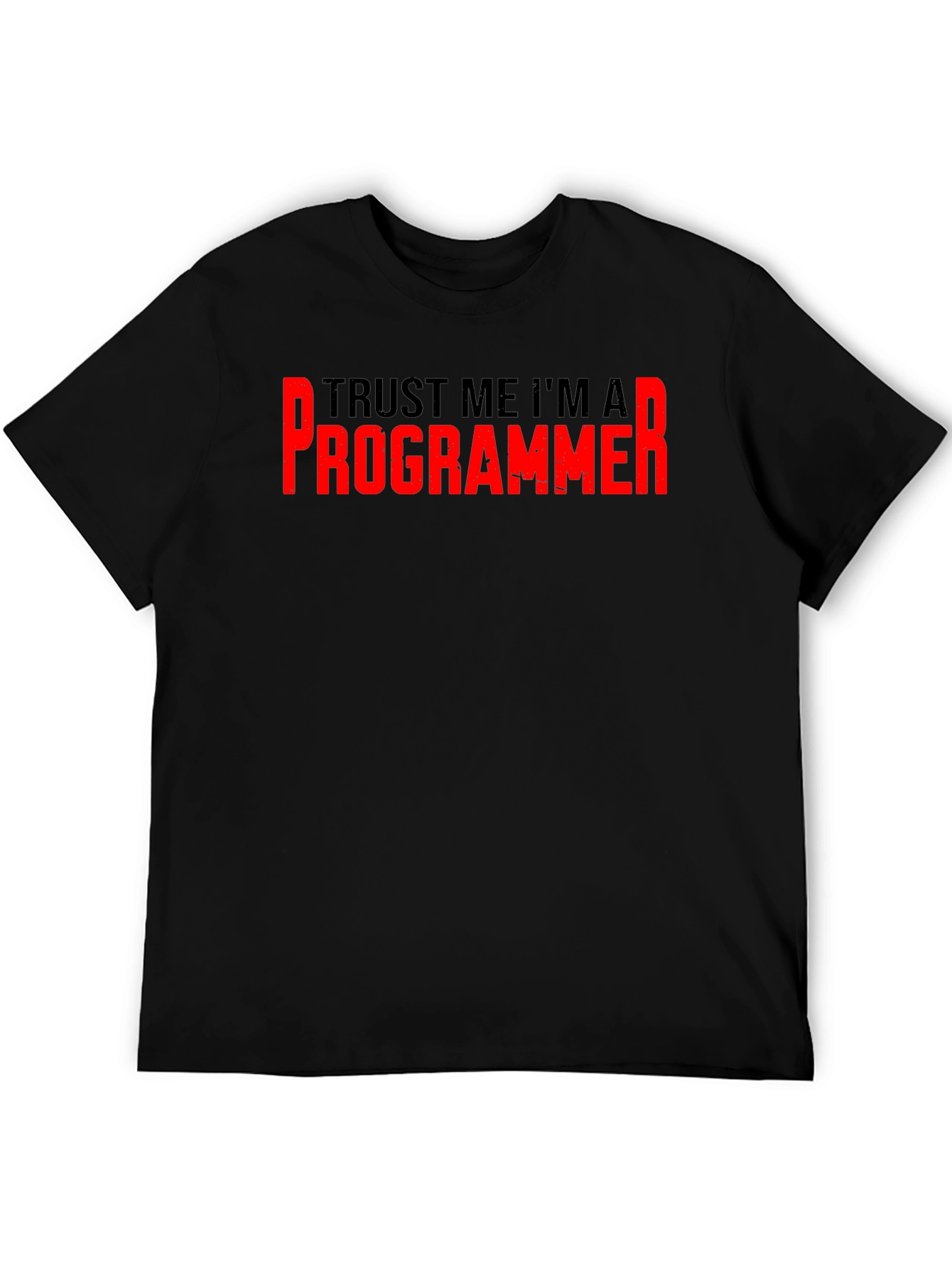 Trust Me Im A Programmer Black T-Shirt