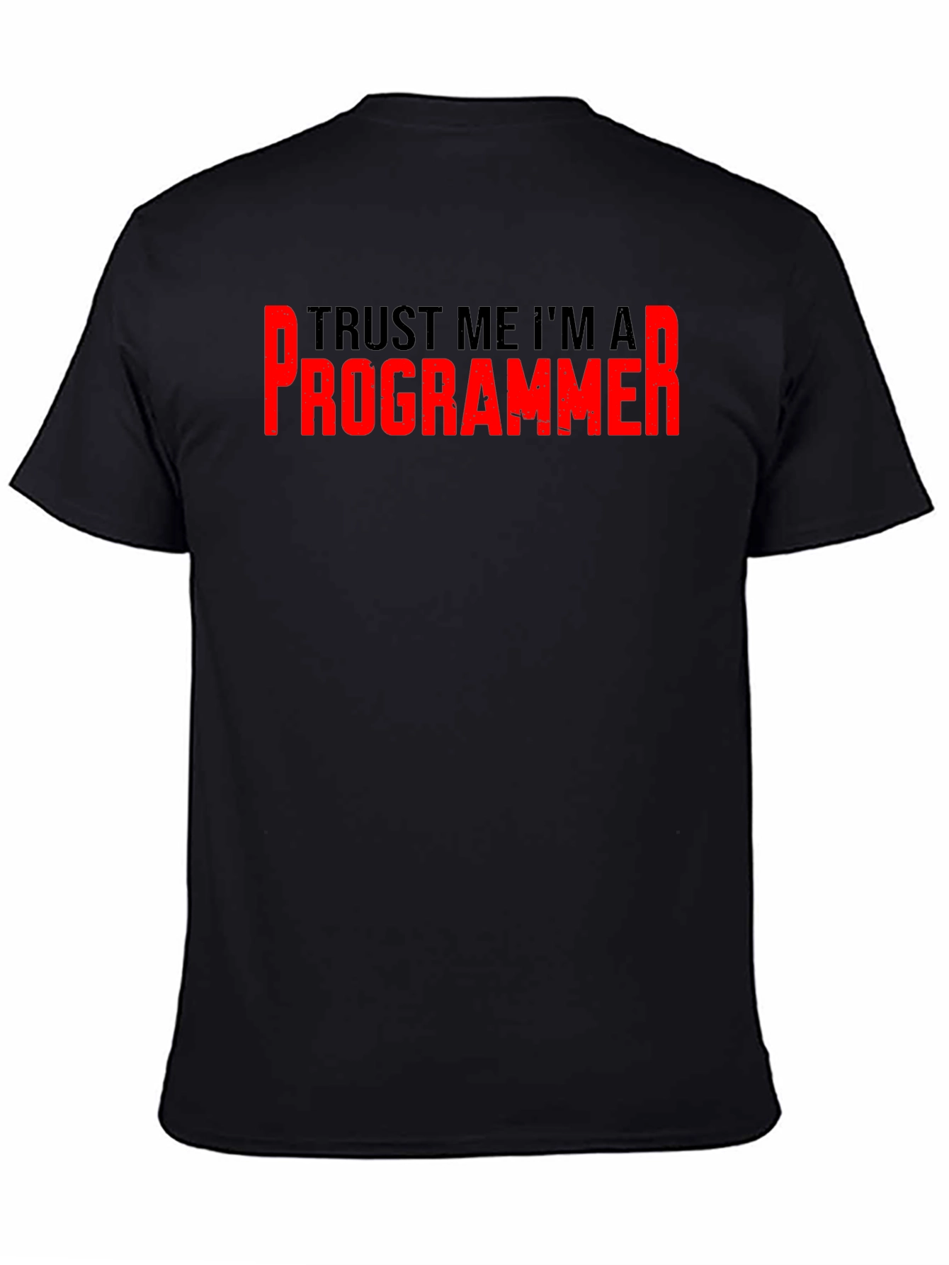 Trust Me Im A Programmer Black T-Shirt