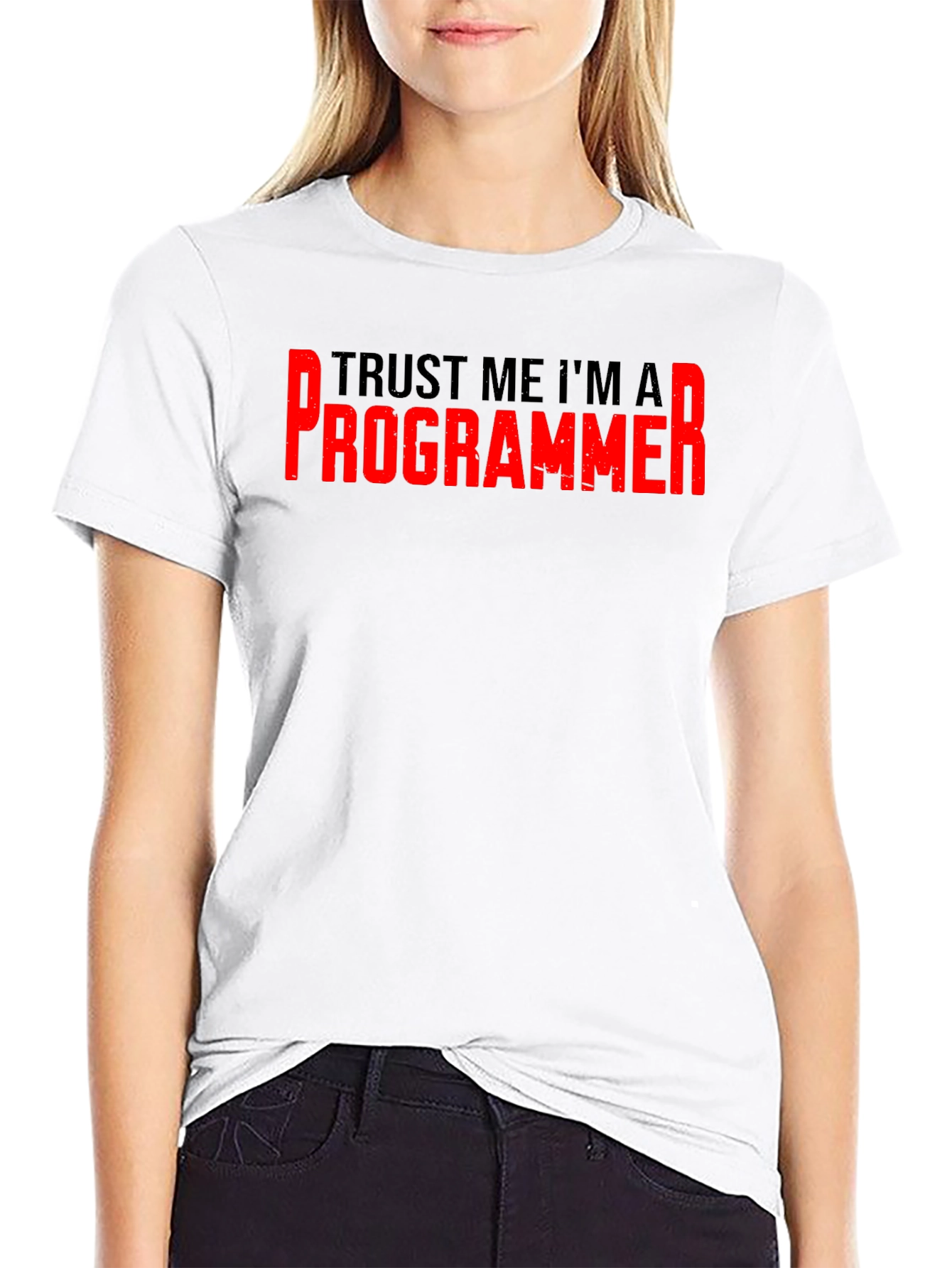 Trust Me Im A Programmer Black T-Shirt