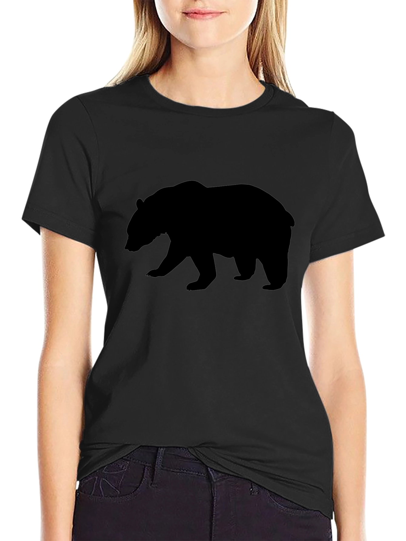 Black Bear Silhouette T-Shirt - Mens Graphic Tee
