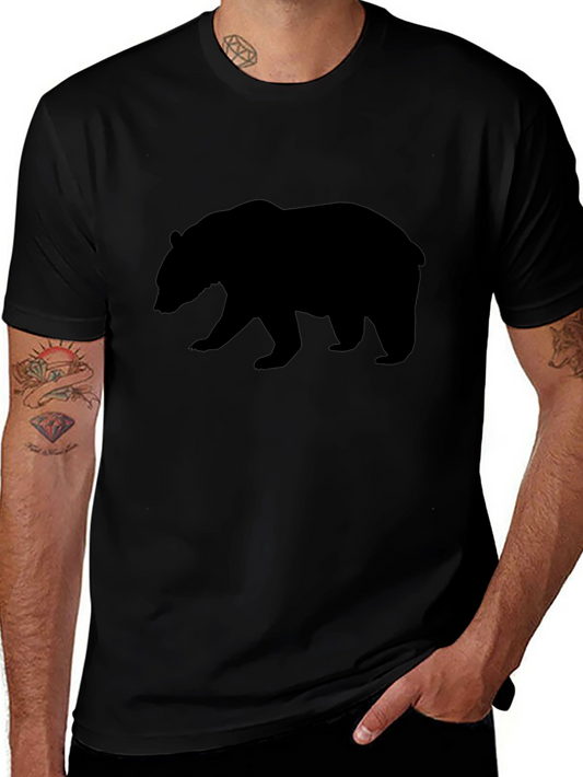 Black Bear Silhouette T-Shirt - Mens Graphic Tee