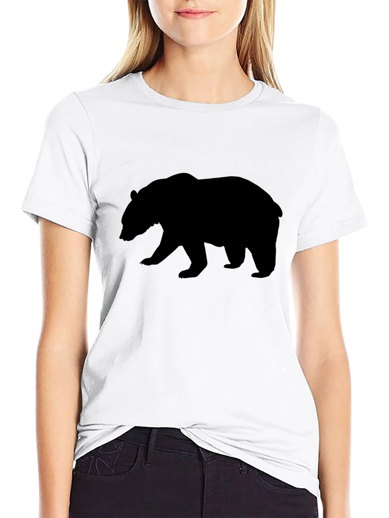 Black Bear Silhouette T-Shirt - Mens Graphic Tee