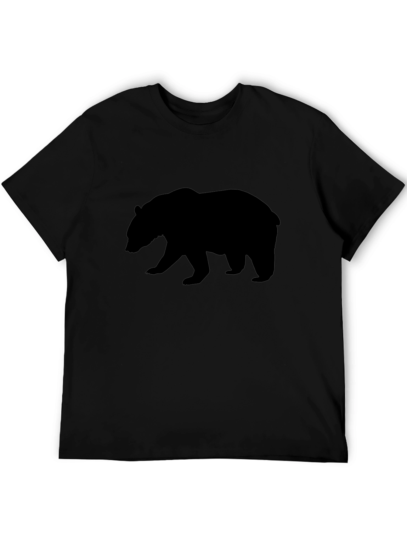 Black Bear Silhouette T-Shirt - Mens Graphic Tee