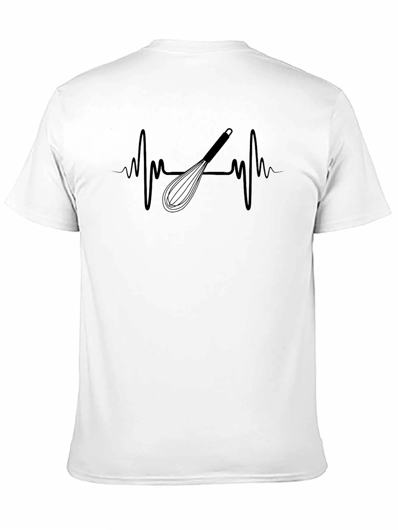 Chefs Heartbeat T-Shirt - Culinary Whisk Design