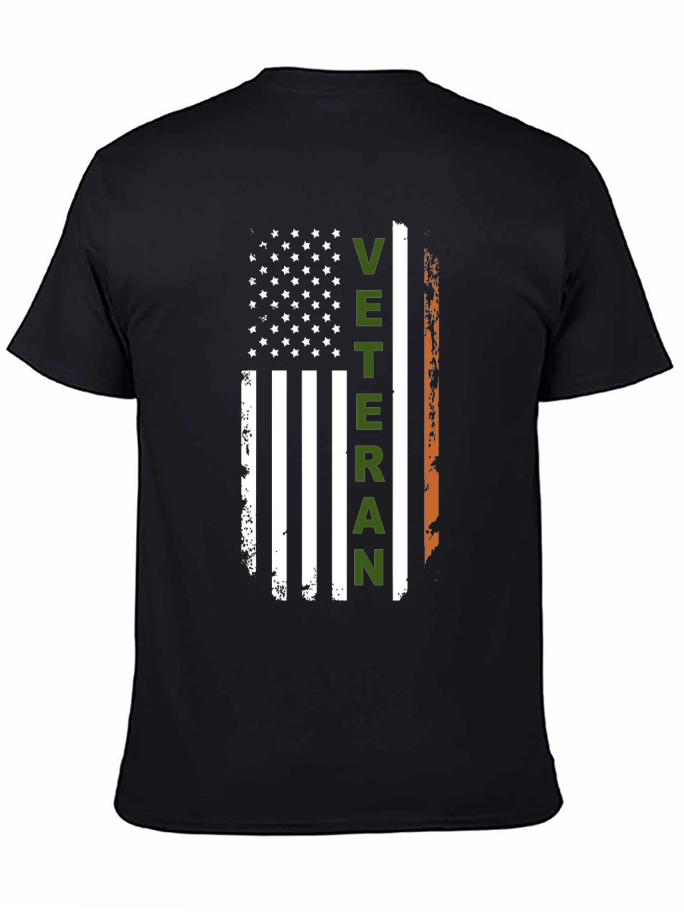 Veteran Flag T-Shirt - Distressed Patriotic Design