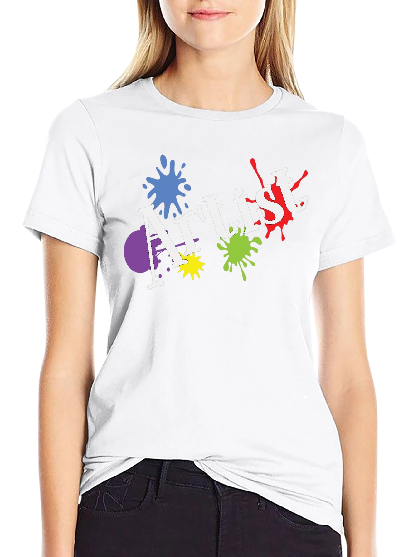 Artist Splatter Graphic T-Shirt - Artistic Expression