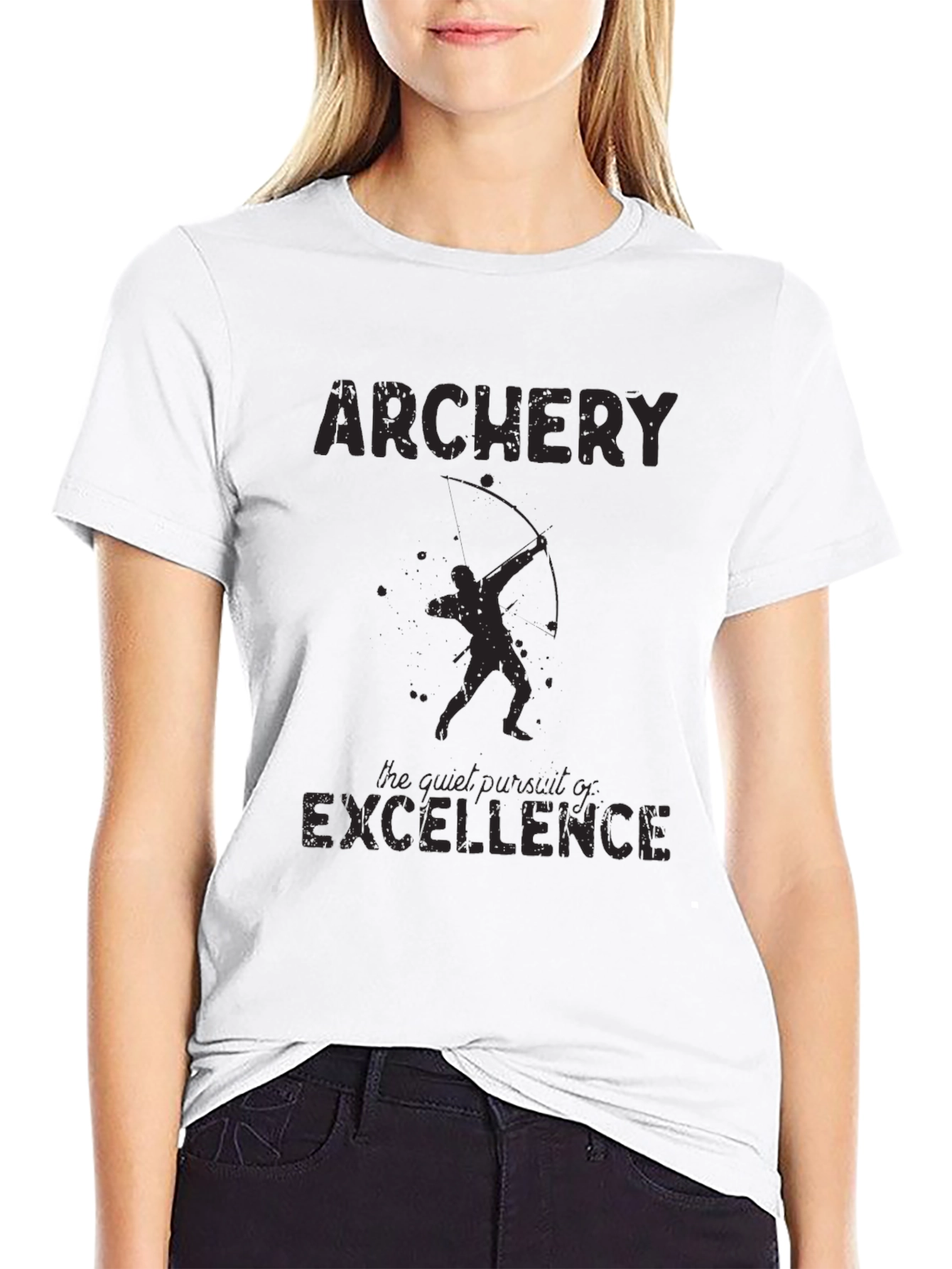 Archery Excellence Black Graphic T-Shirt