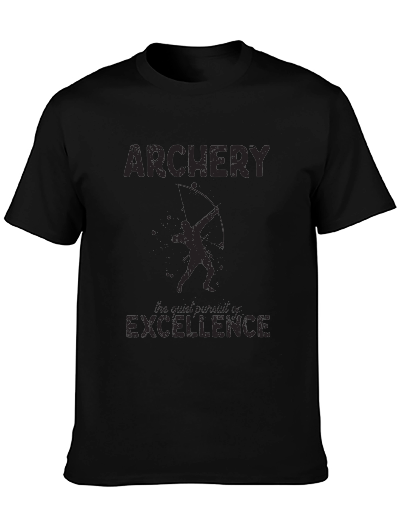 Archery Excellence Black Graphic T-Shirt