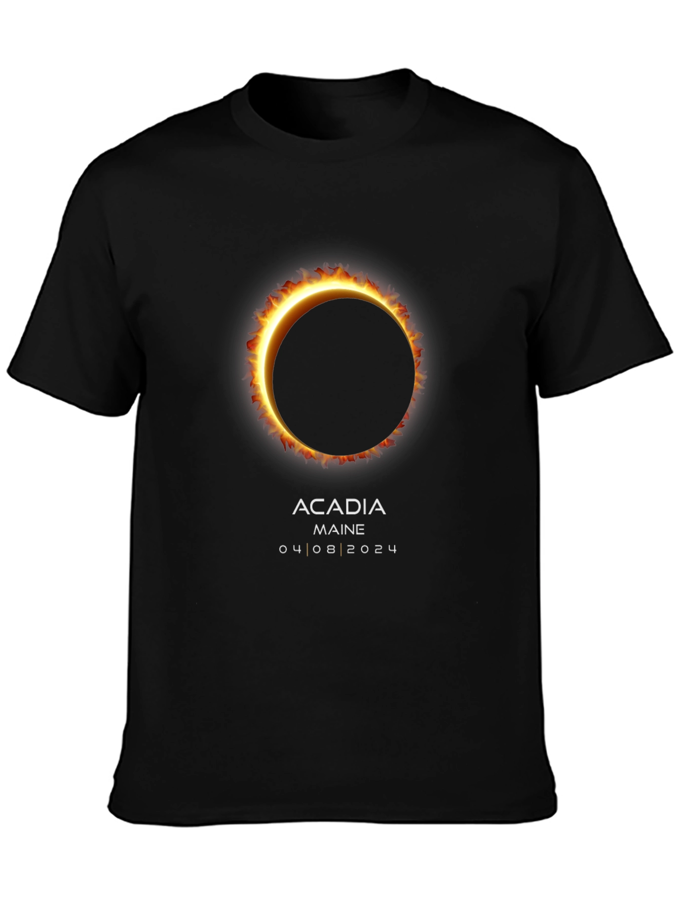 Total Solar Eclipse Acadia Maine 2024 T-Shirt
