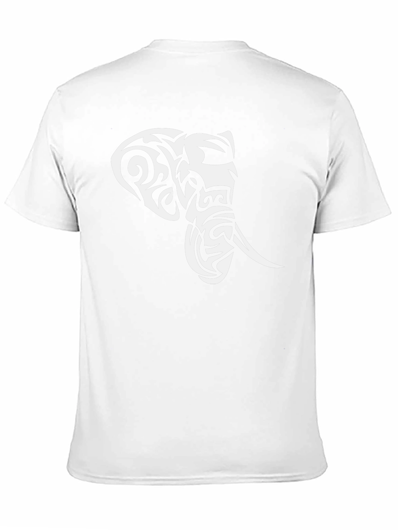 Tribal Elephant Graphic Black T-Shirt