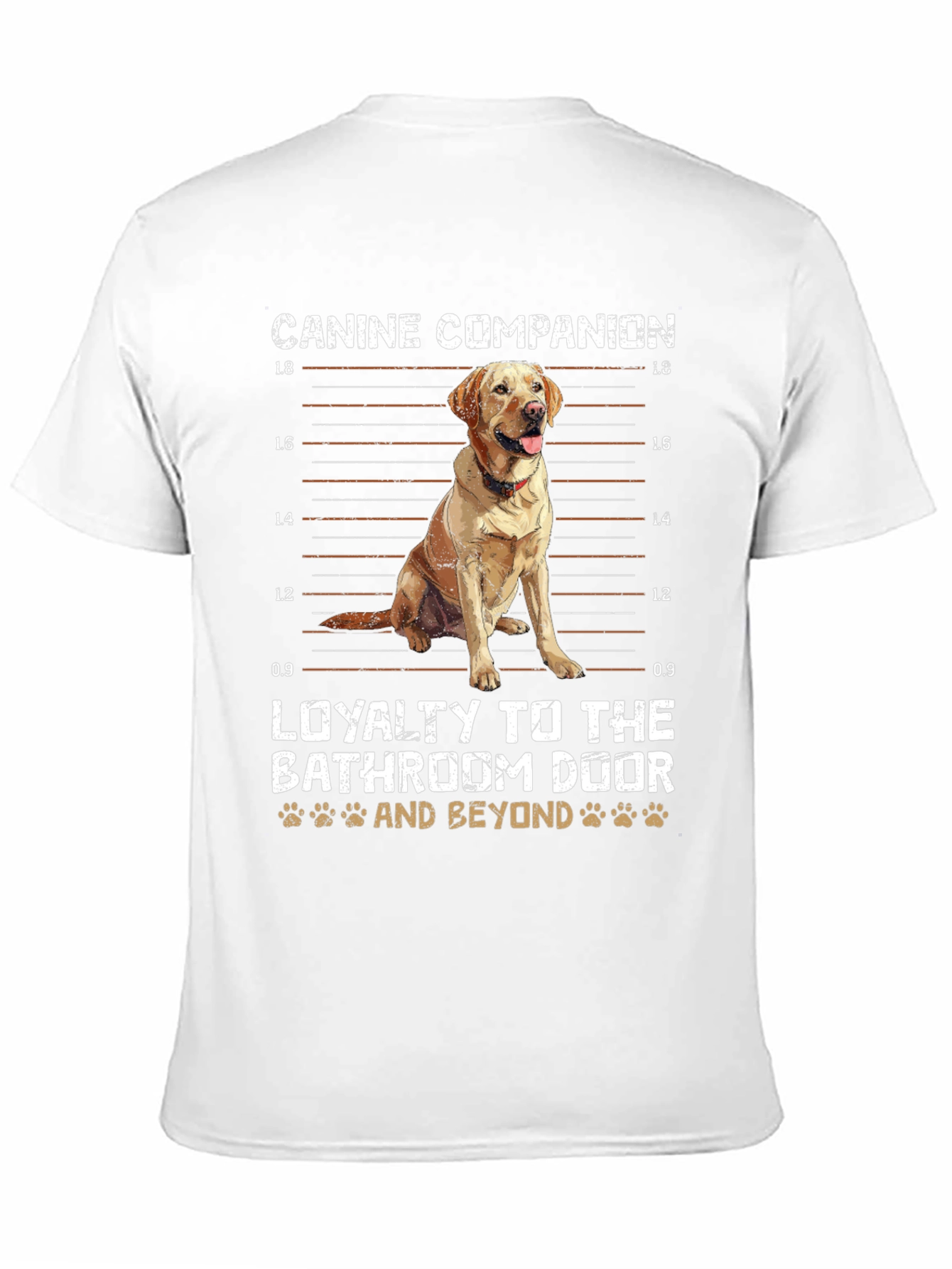 Canine Companion T-Shirt: Loyalty Beyond the Bathroom Door