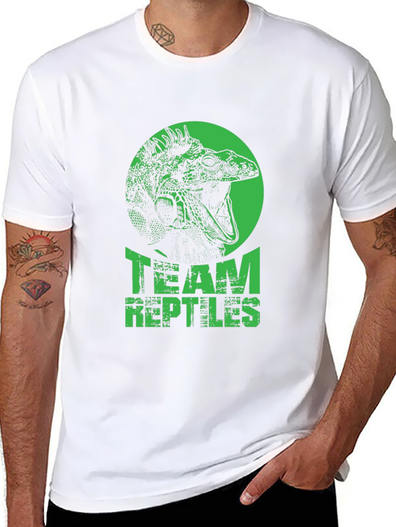 Team Reptiles Graphic T-Shirt - Black Iguana Tee