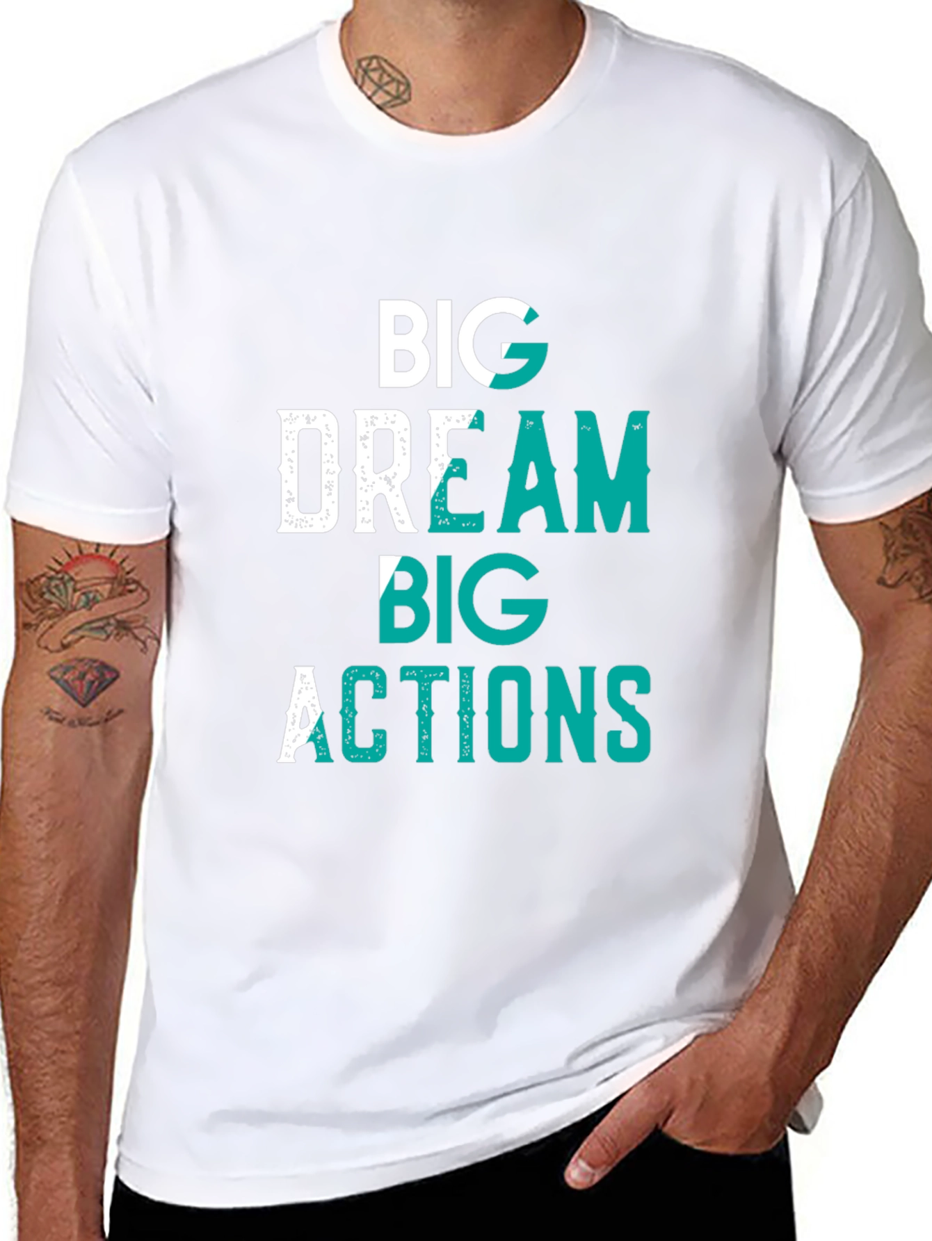 Big Dream Big Actions Graphic Tee - Black