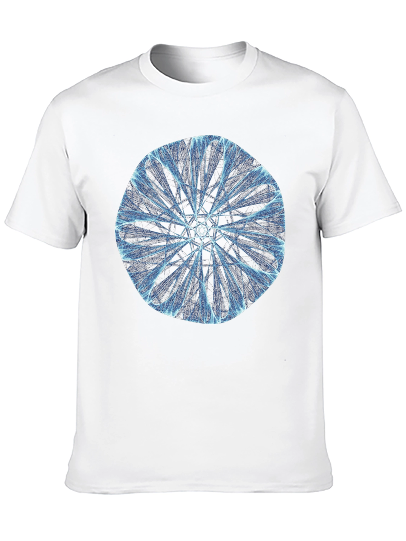 Abstract Geometric Graphic Print Black T-Shirt