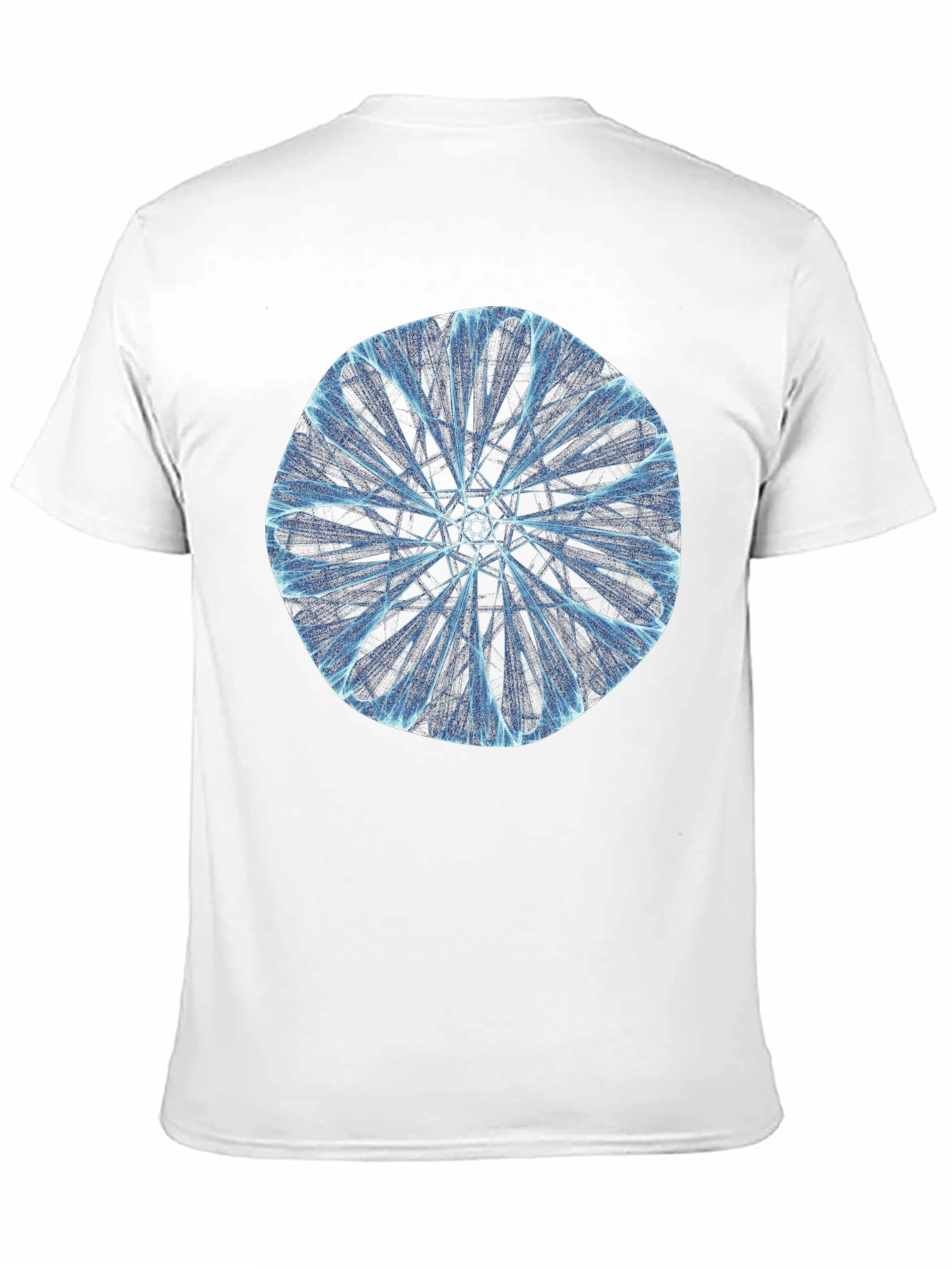 Abstract Geometric Graphic Print Black T-Shirt