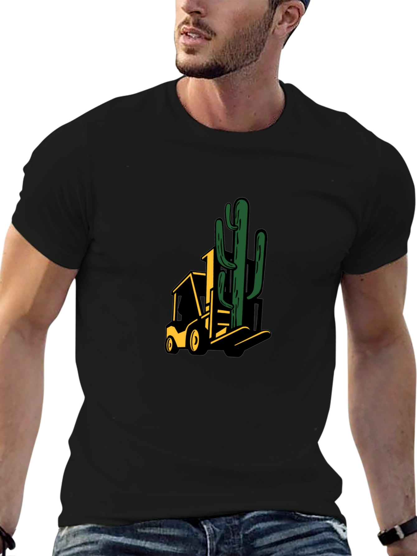 Cactus Forklift Graphic Tee