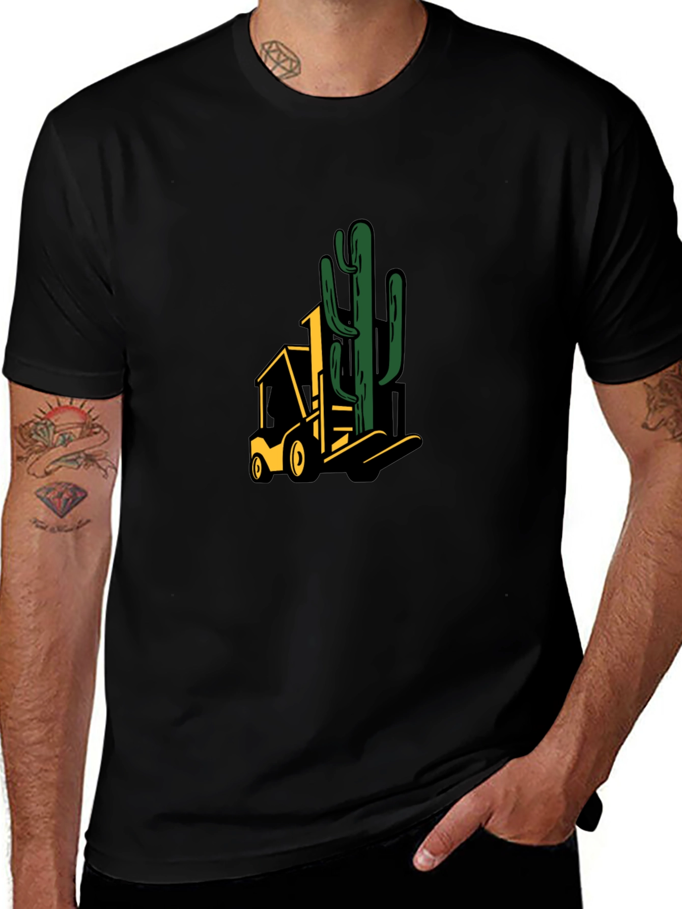 Cactus Forklift Graphic Tee
