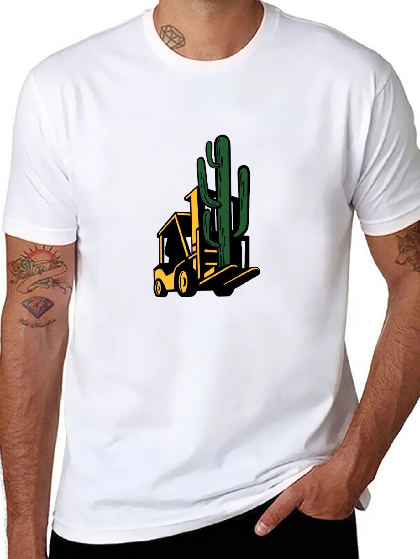 Cactus Forklift Graphic Tee