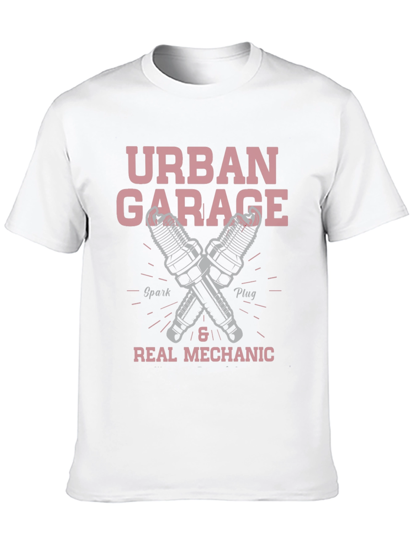 Urban Garage Mechanic T-Shirt - Spark Plug Design