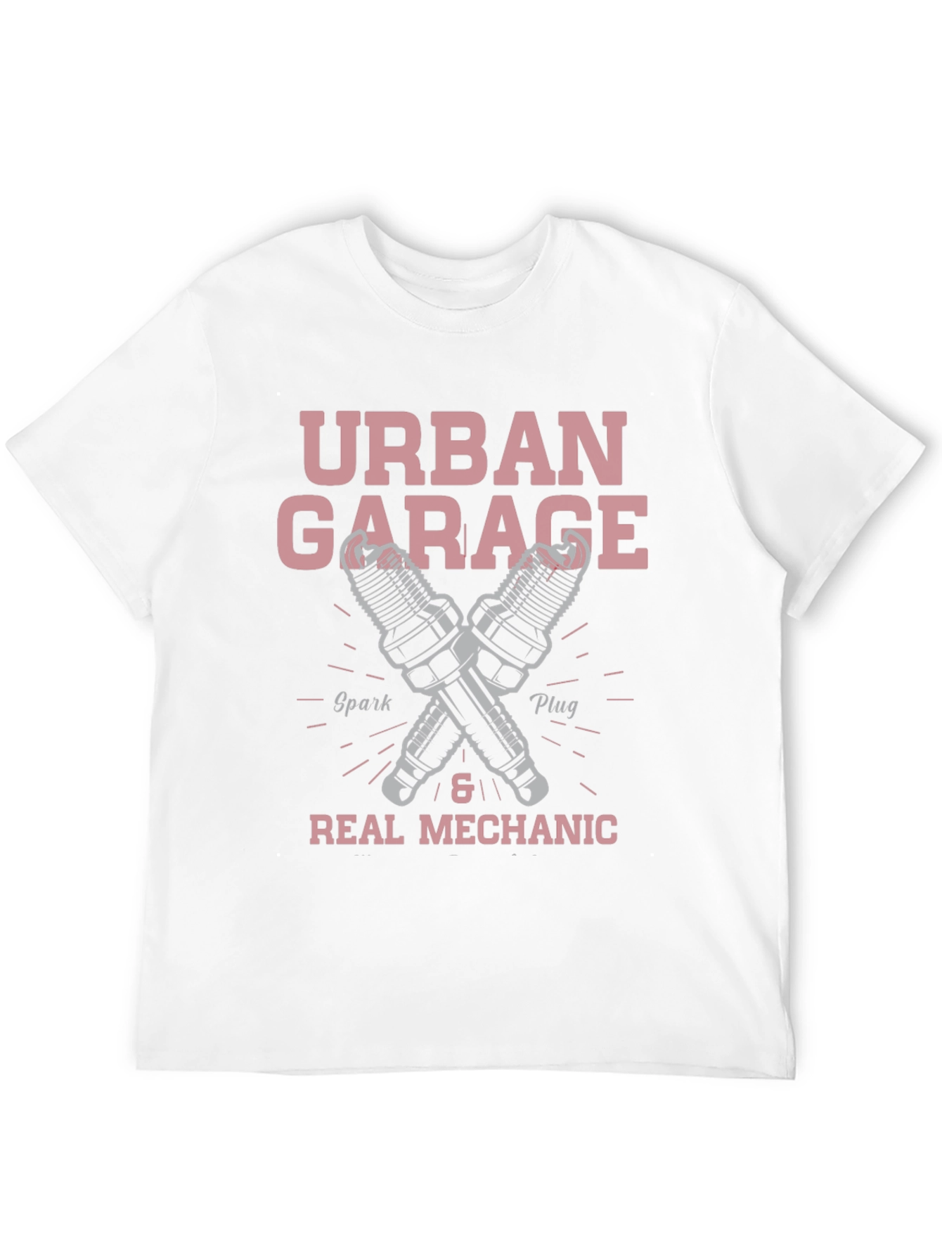 Urban Garage Mechanic T-Shirt - Spark Plug Design