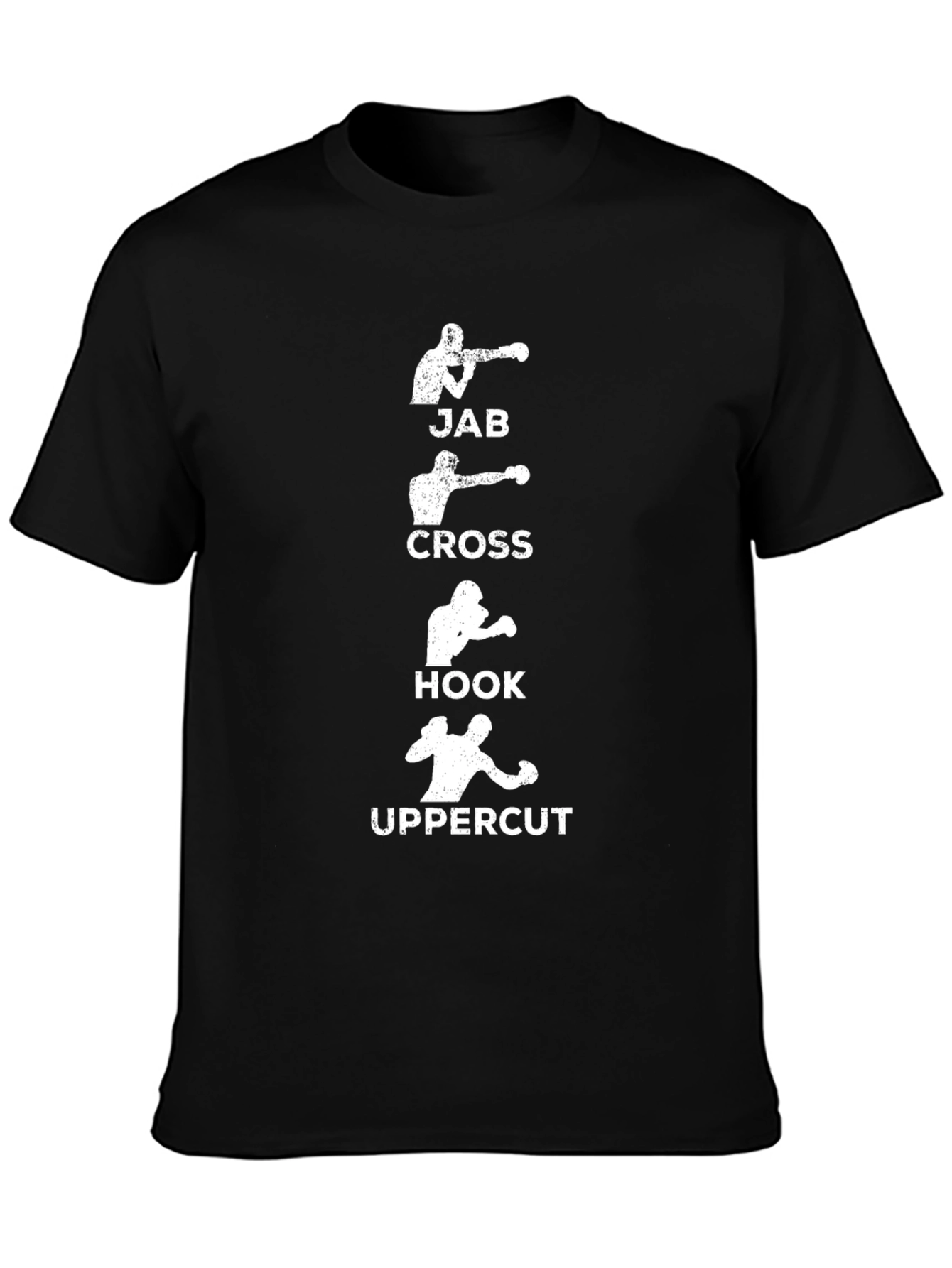 Boxing Punches T-Shirt - Jab Cross Hook Uppercut