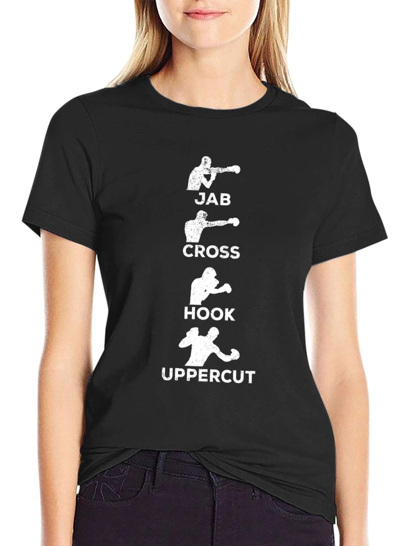Boxing Punches T-Shirt - Jab Cross Hook Uppercut