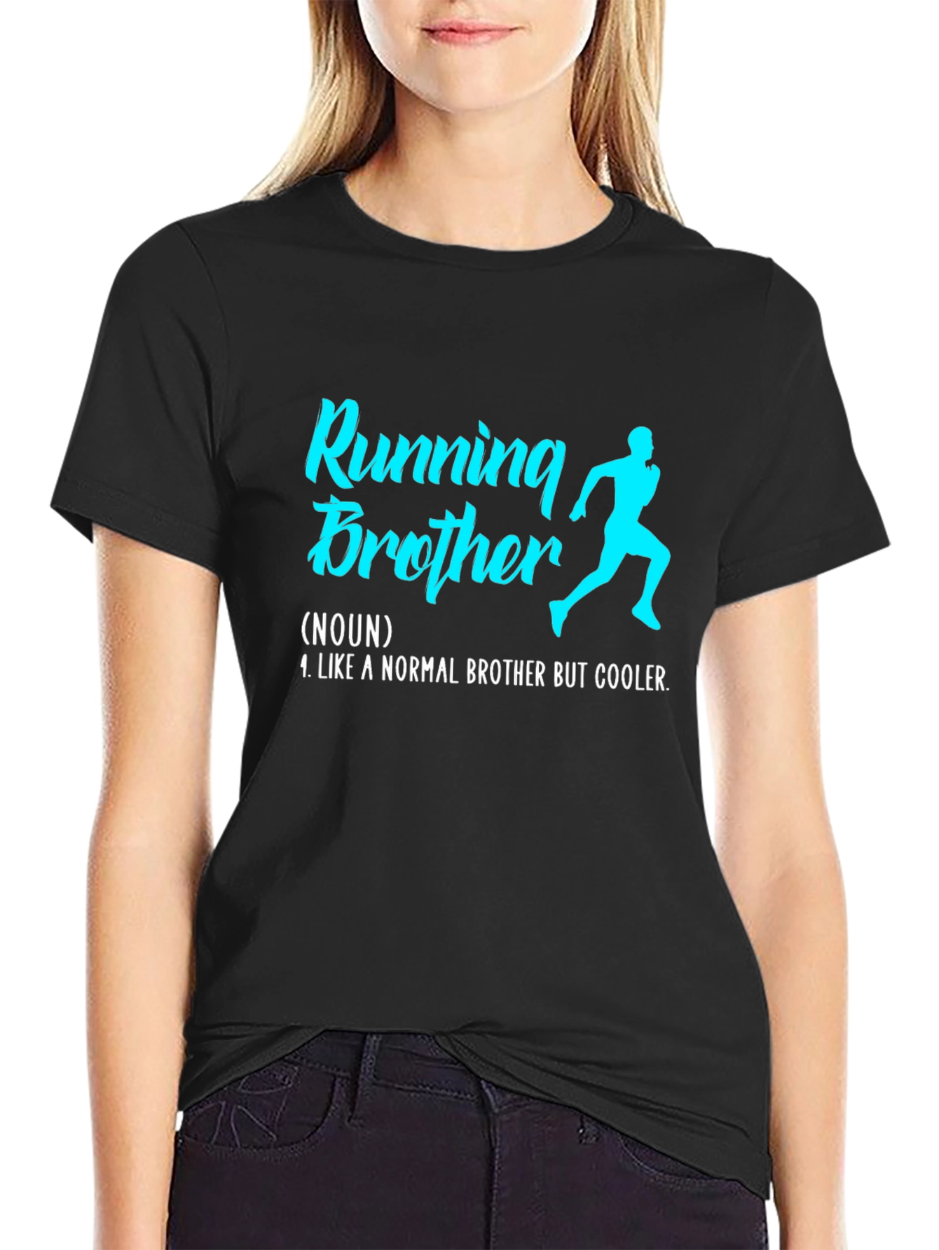 Running Brother Graphic Tee - Cool Brother Gift