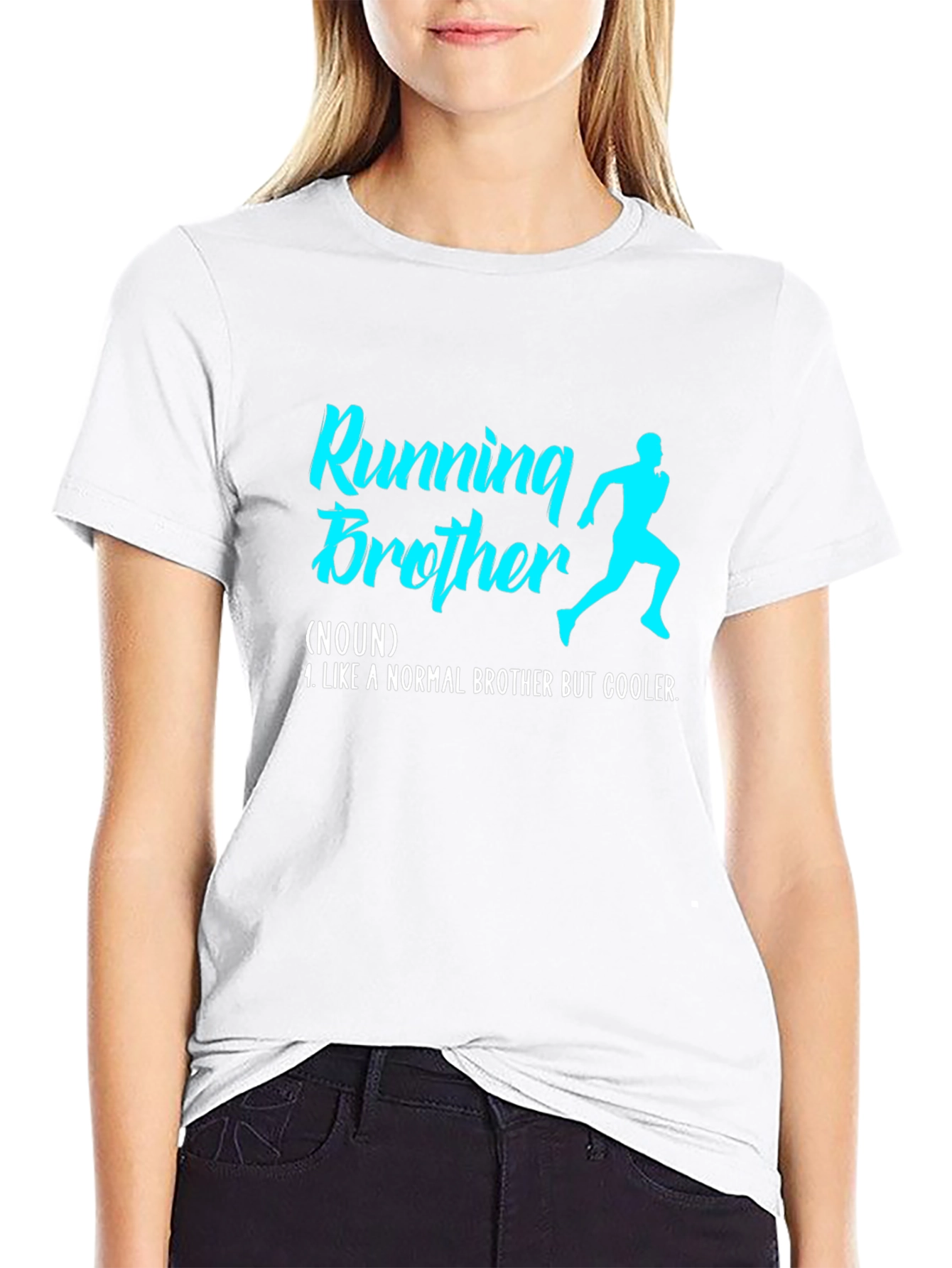 Running Brother Graphic Tee - Cool Brother Gift