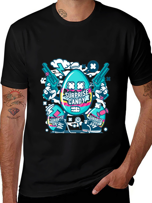 Surprise Candy Graphic T-Shirt - Funky Streetwear